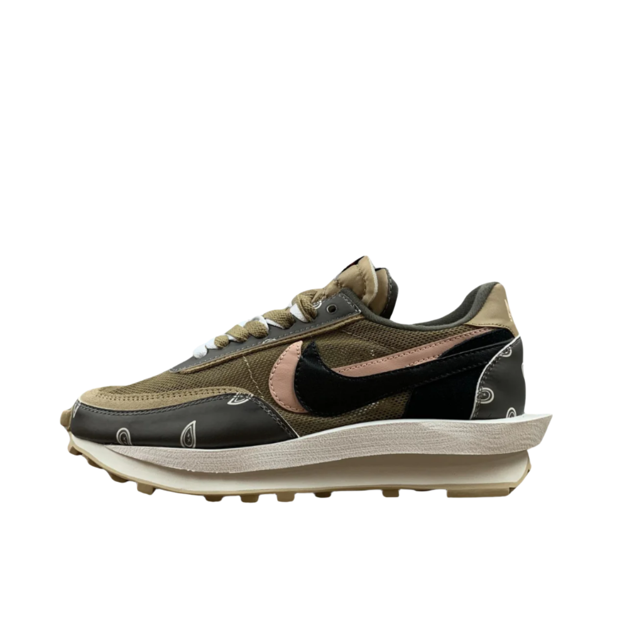 Nike Waffle One Black Khaki Sneaker