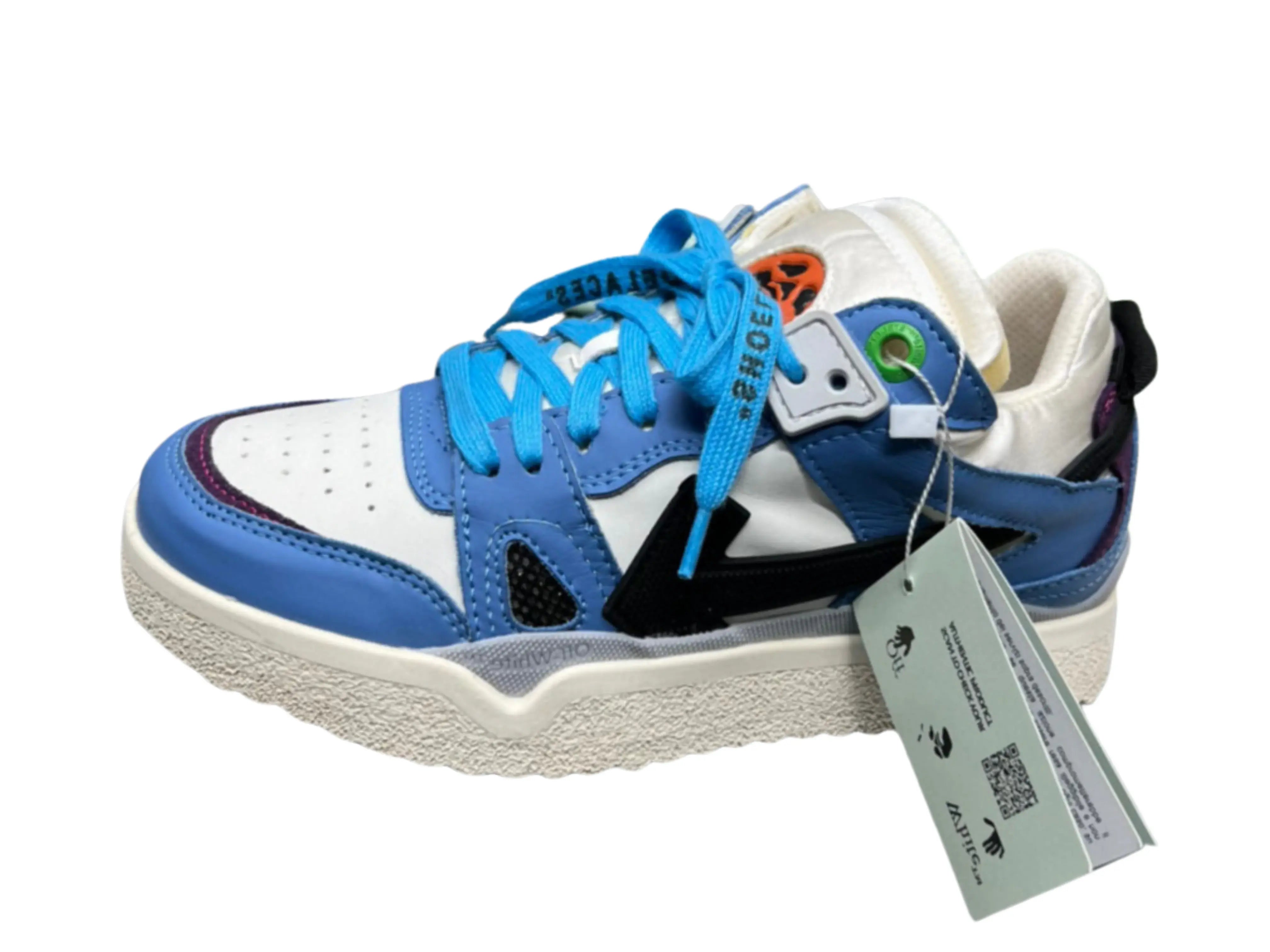 Off-White Mid Top Sponge - Blue & White Off-White