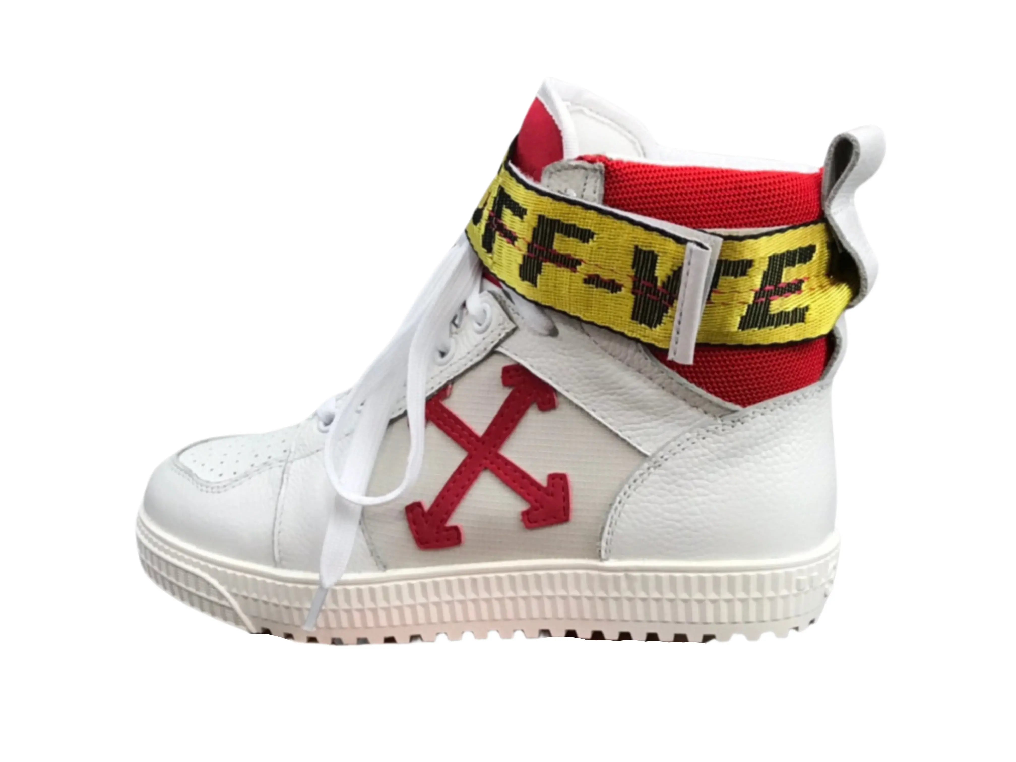 Off-White Off-Court 3.0 High Top - White, Red & Yellow Off-White