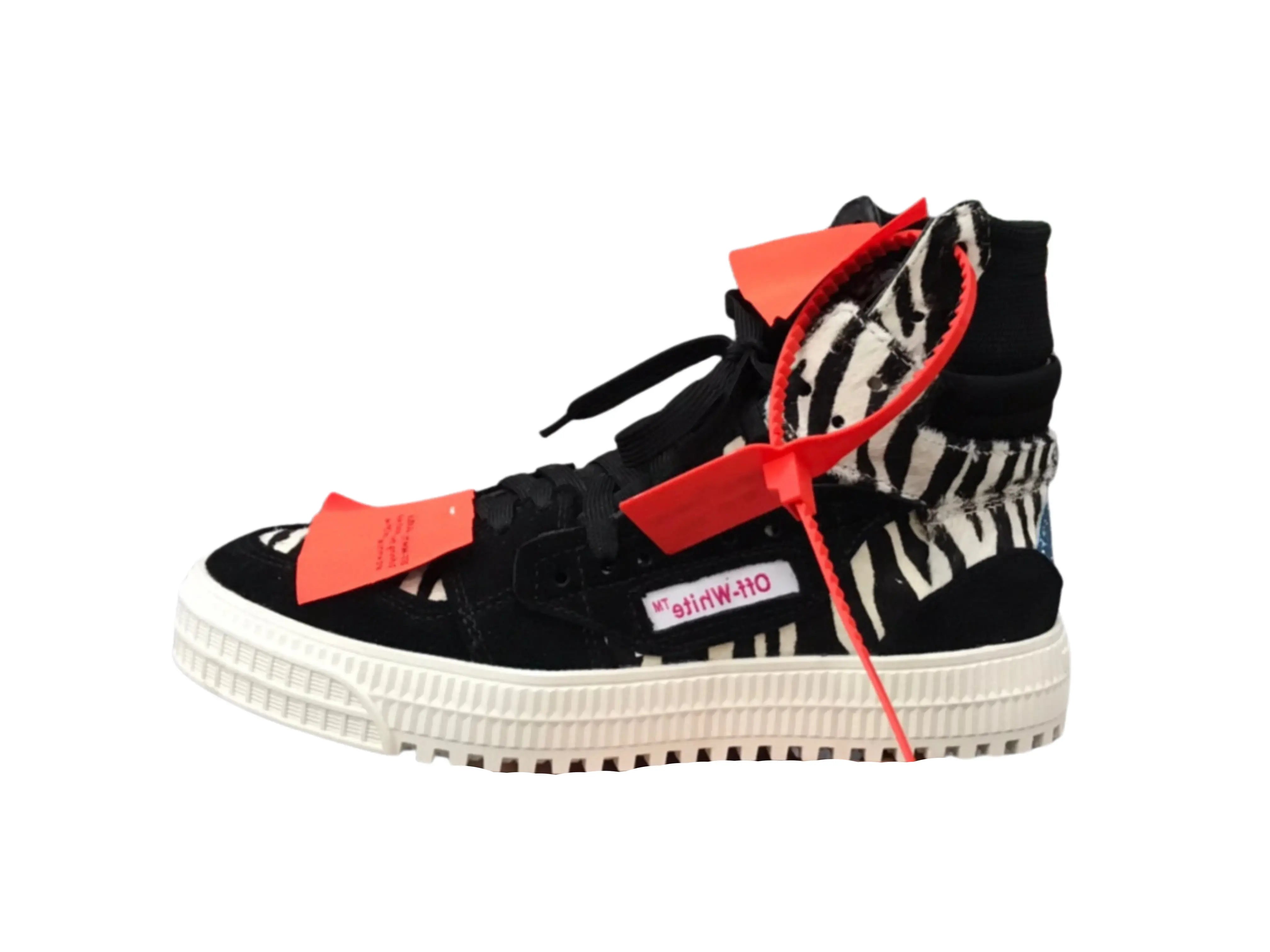 Off-White Off-Court 3.0 High Top - Black & Zebra Print