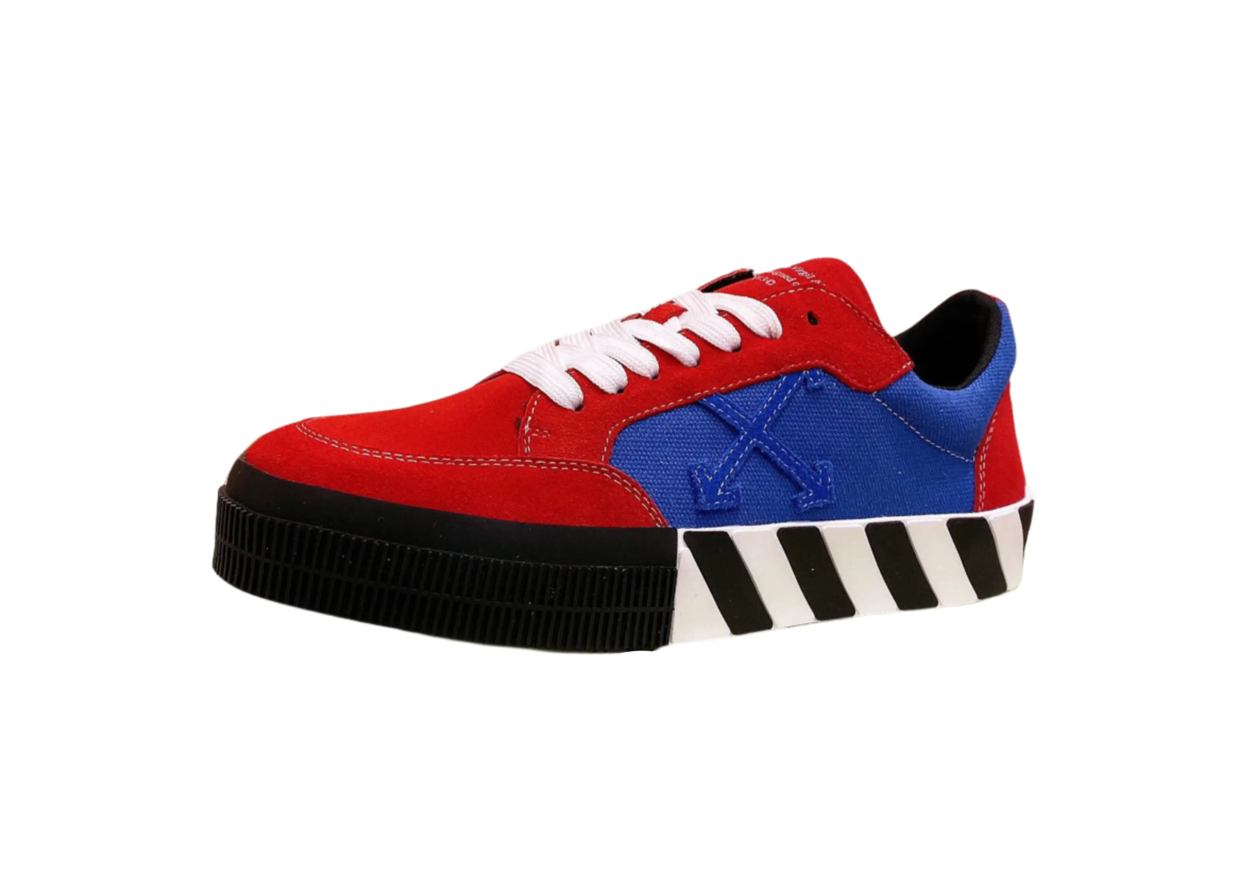 Off-White Vulcanized Low-Top - Red, Blue & Black