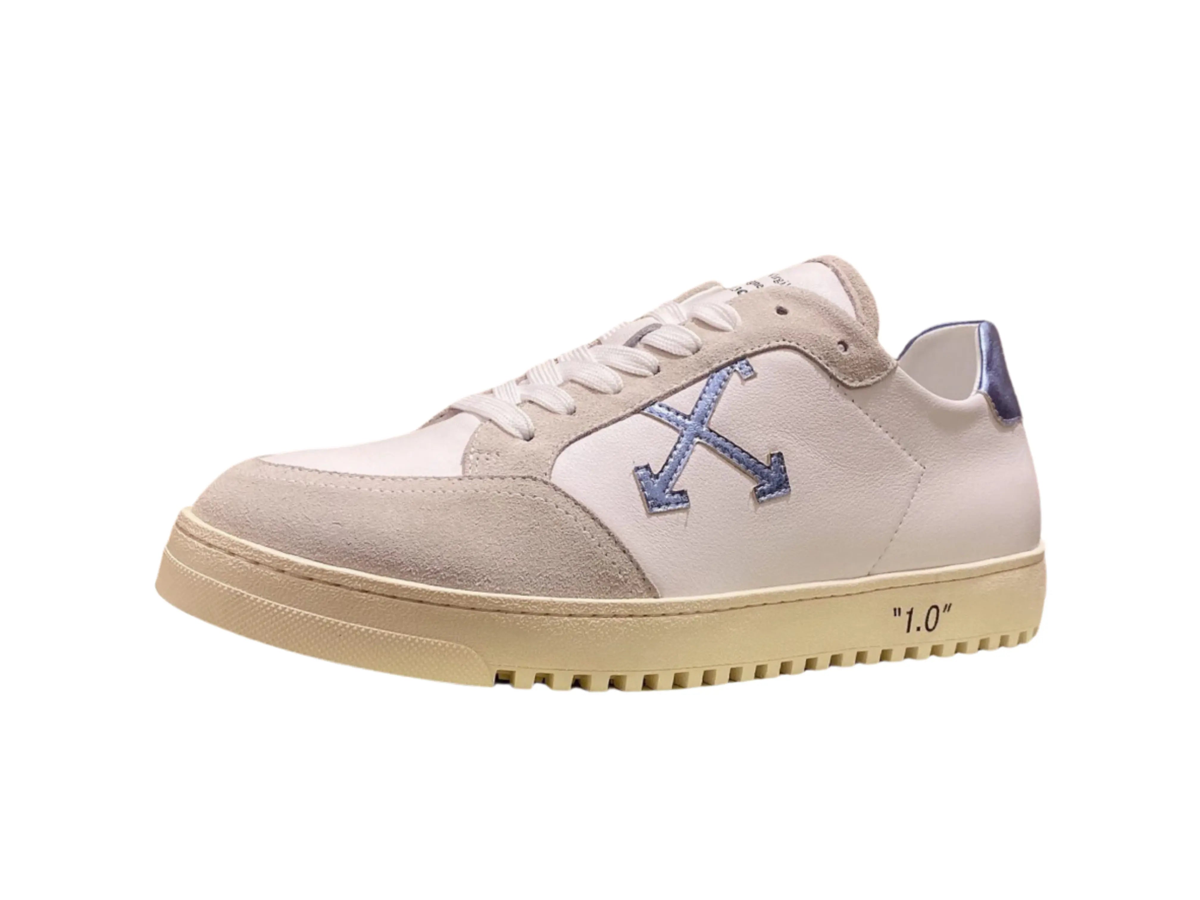 Off-White Vulcanized Low Top - White & Blue Off-White