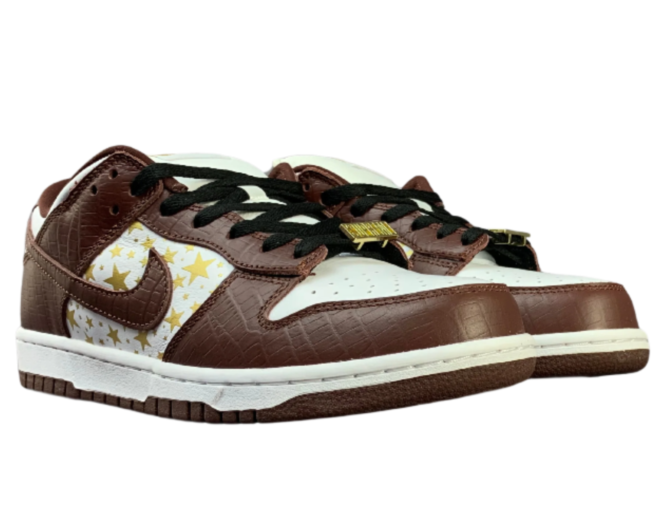 SB Dunk Low - Rich Brown & Gold Star Edition