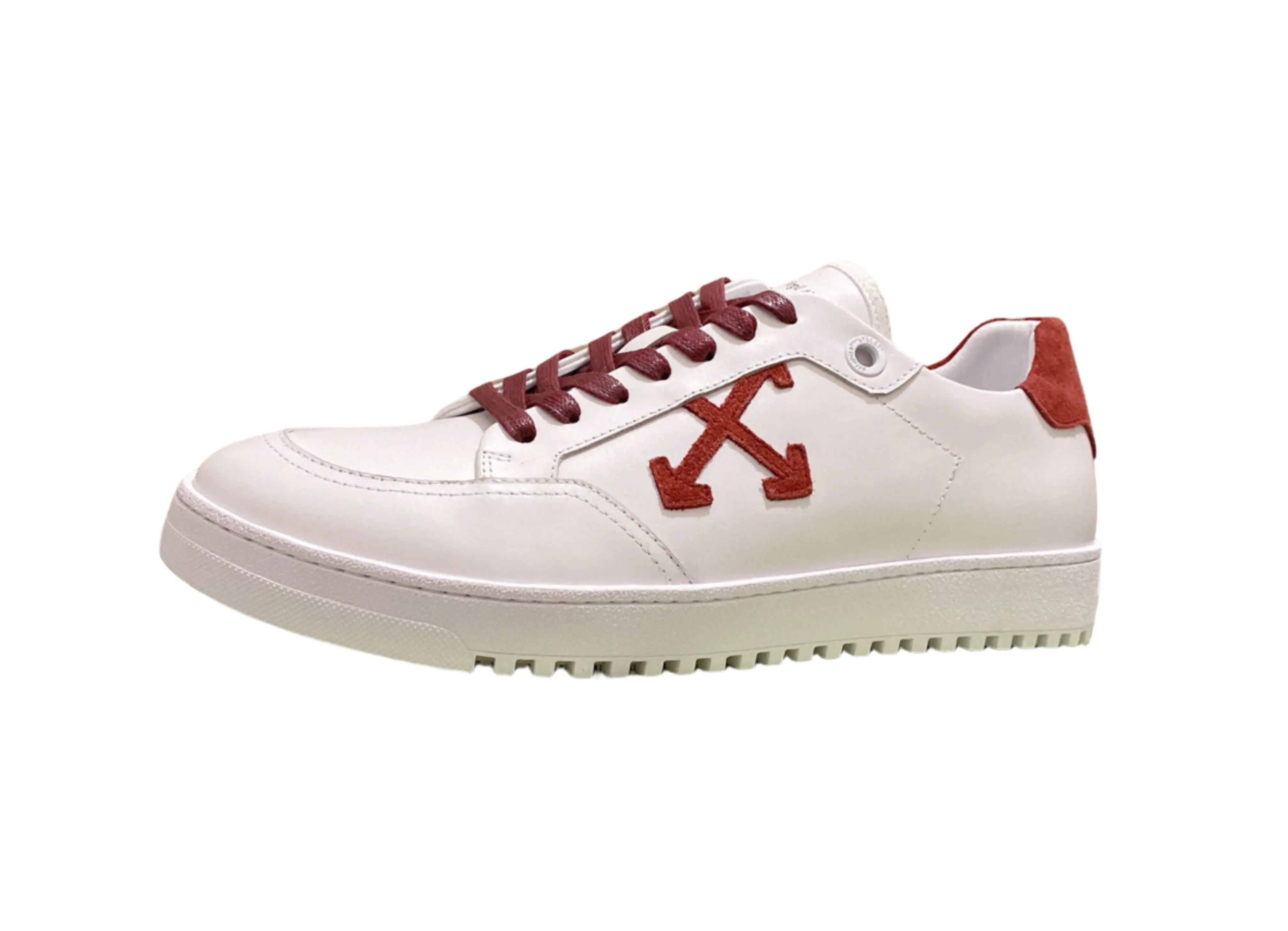 Off-White 2.0 Low Top - White & Burgundy Off-White