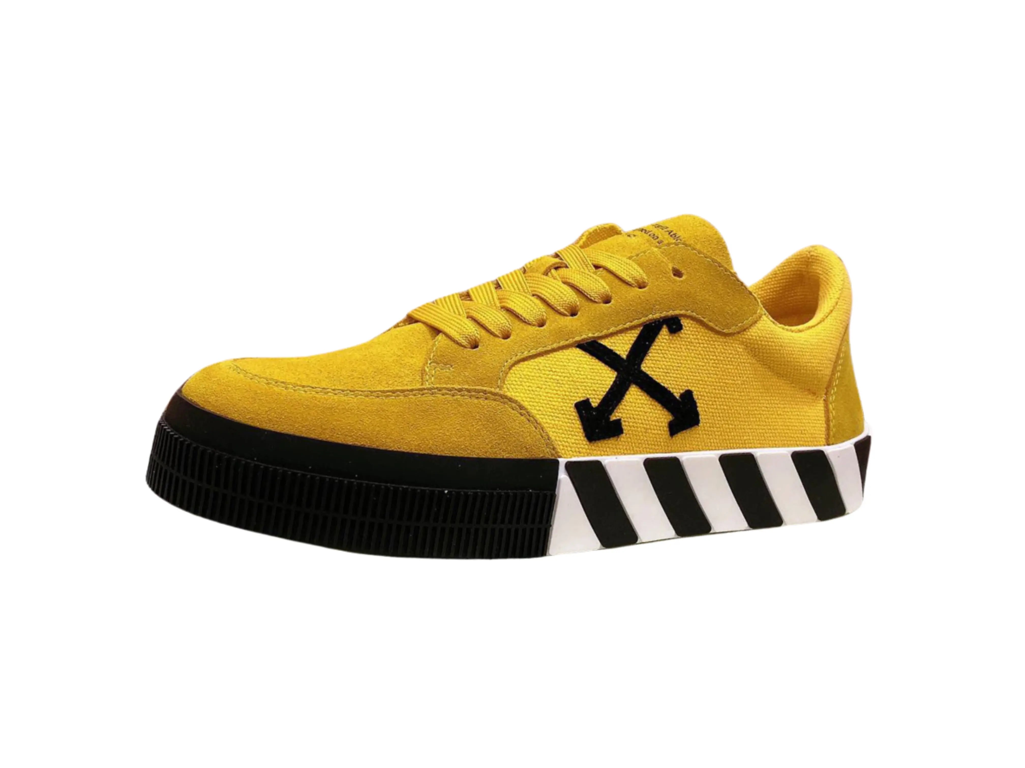 Off-White Vulcanized Low Top - Yellow & Black - B-Shop