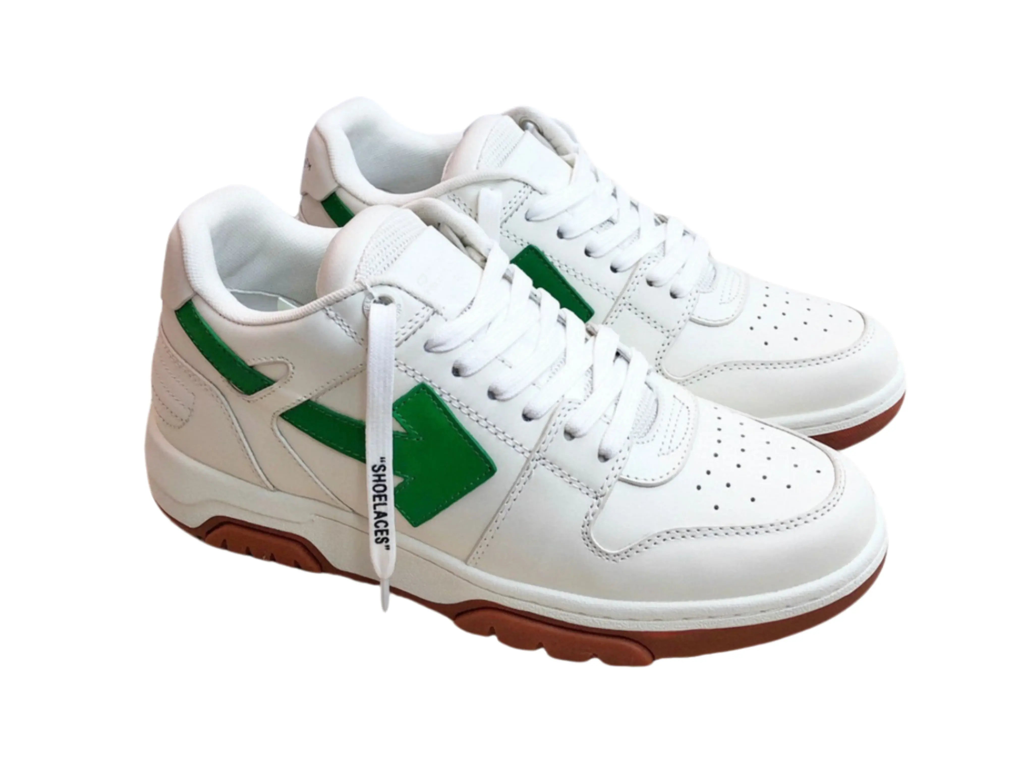 Off-White Out Of Office Low Top - White & Green Off-White