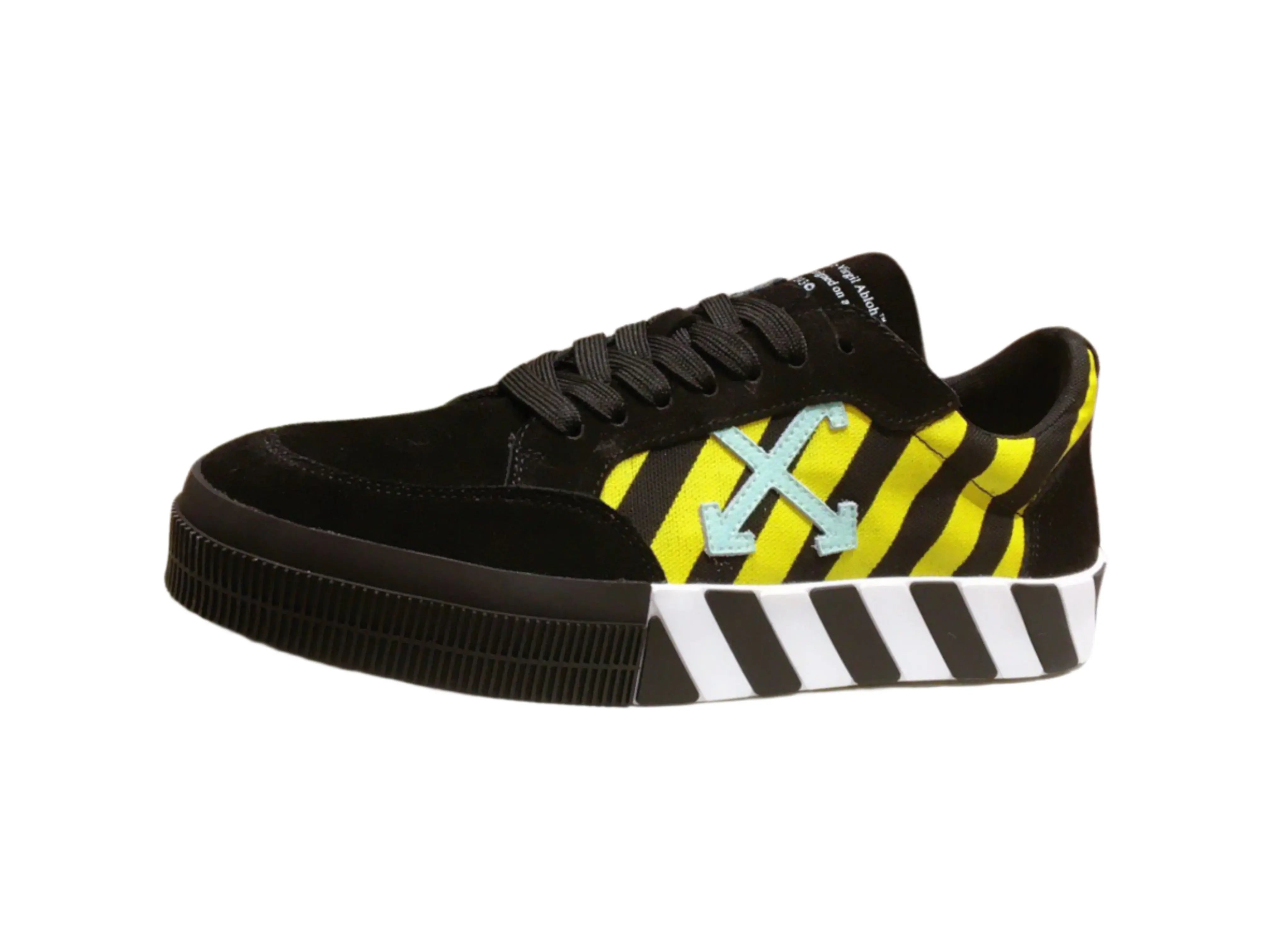 Off-White Vulcanized Low-Top - Black, Yellow & Cyan