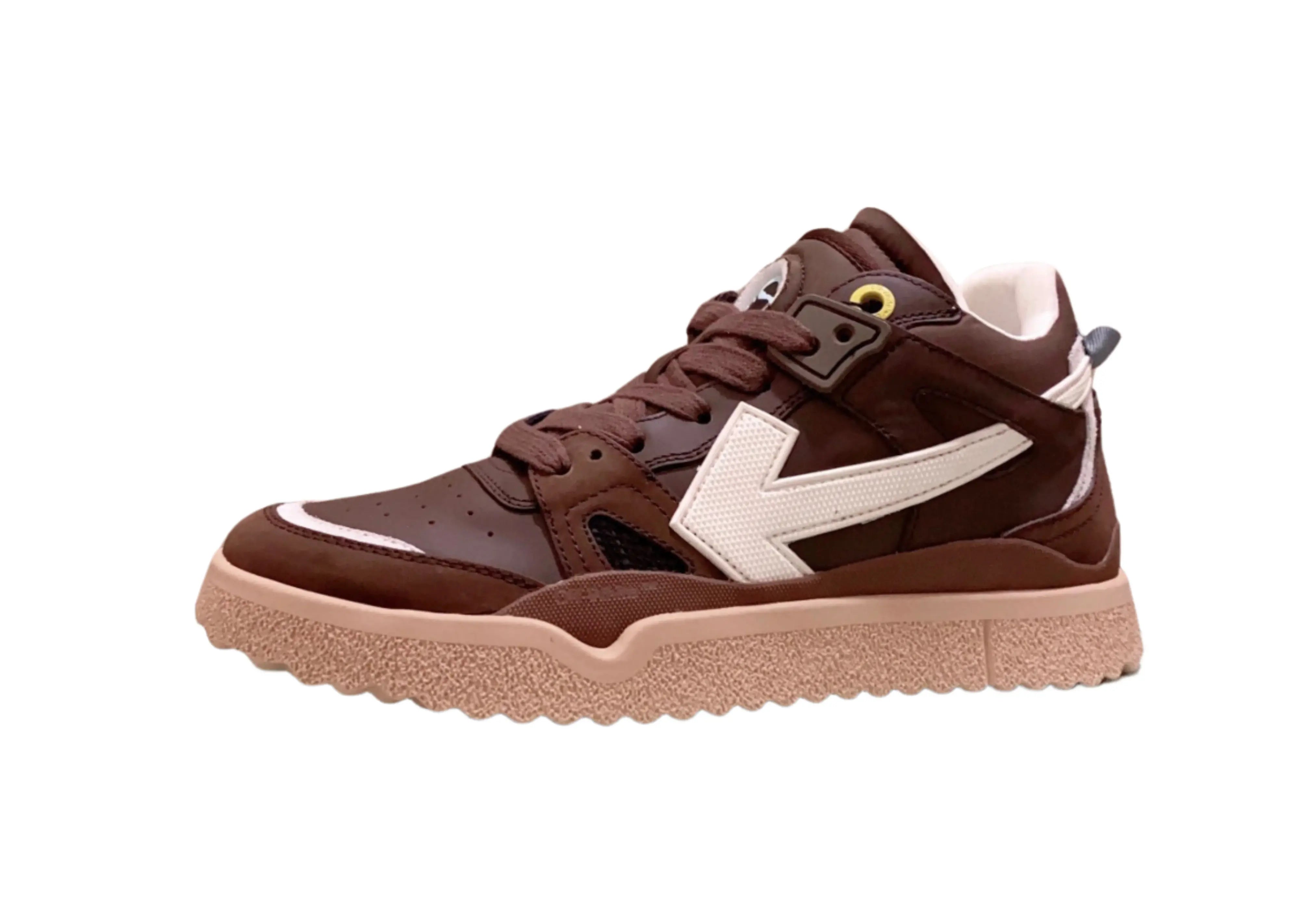 Off-White Mid-Top Sponge - Brown & Cream Off-White