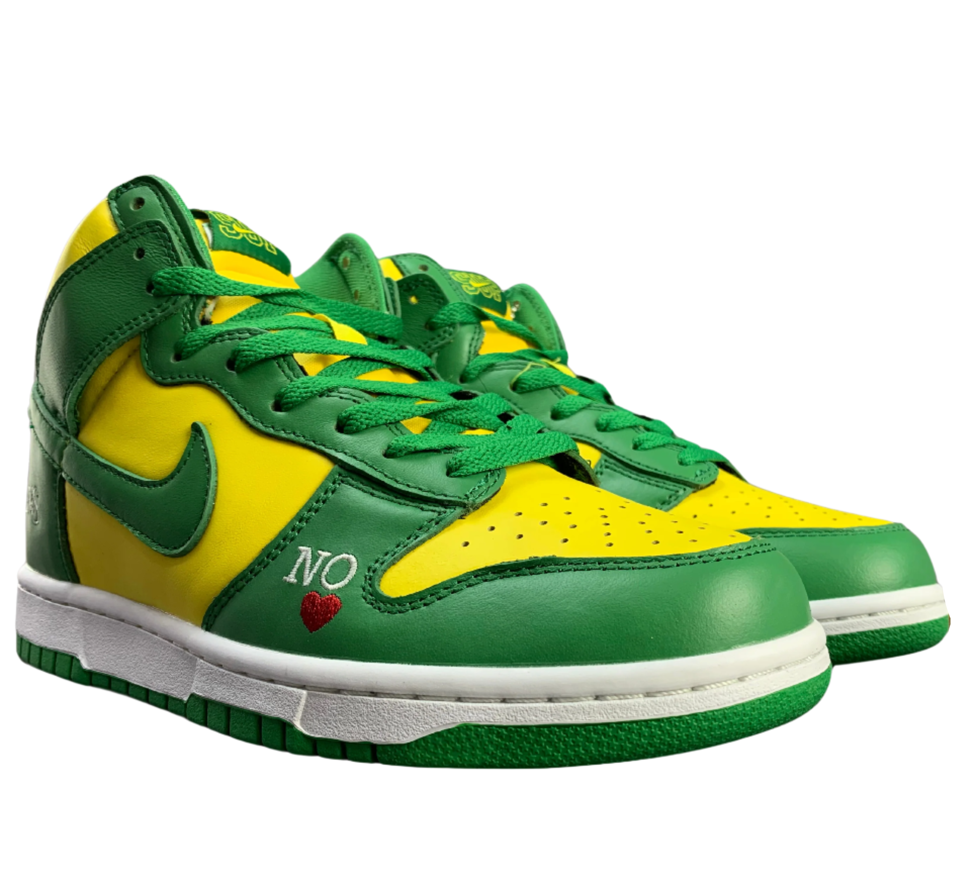 SB Dunk High - Green and Yellow Edition