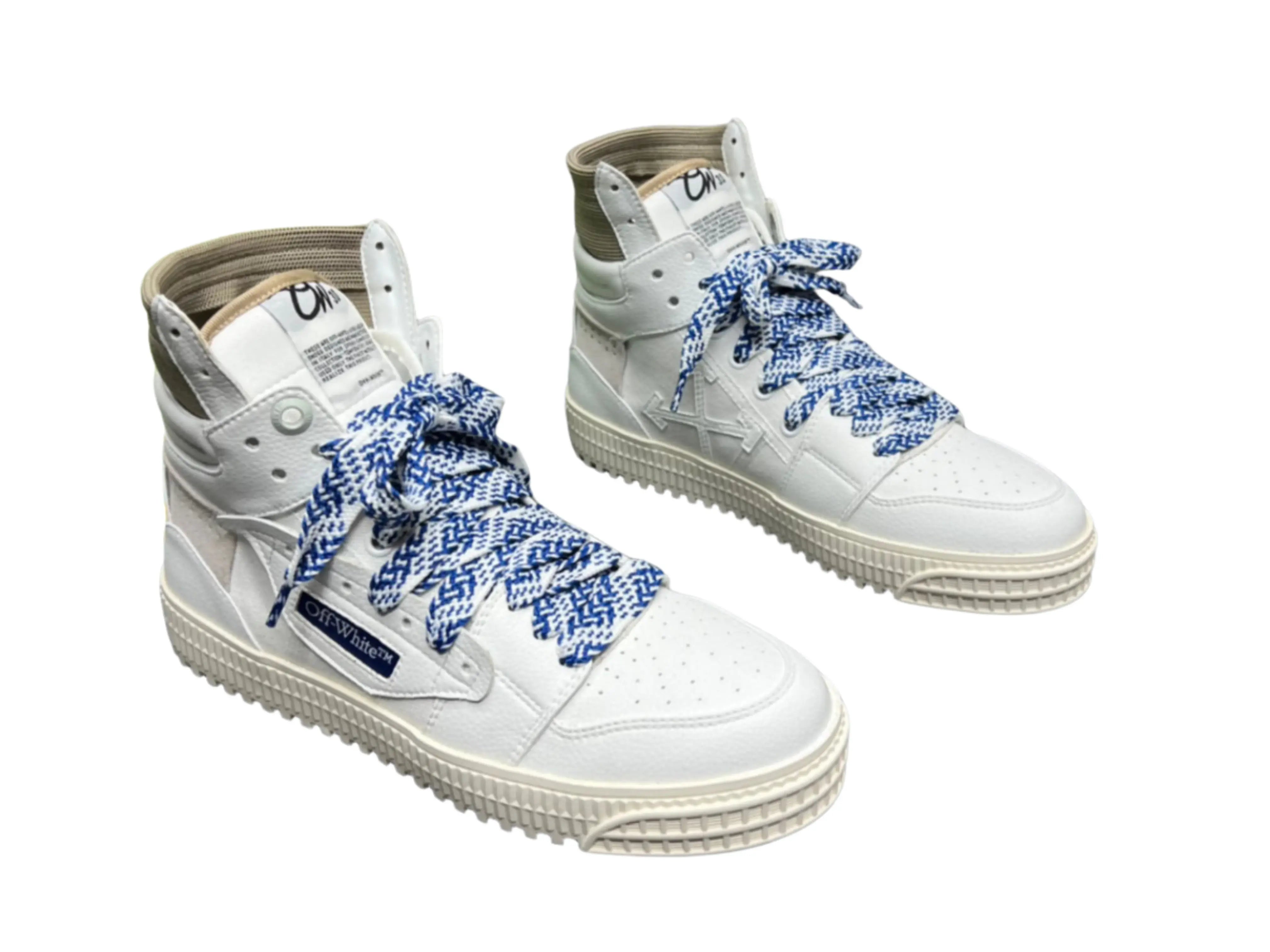 Off-White 3.0 Off Court High Top - White & Blue Off-White