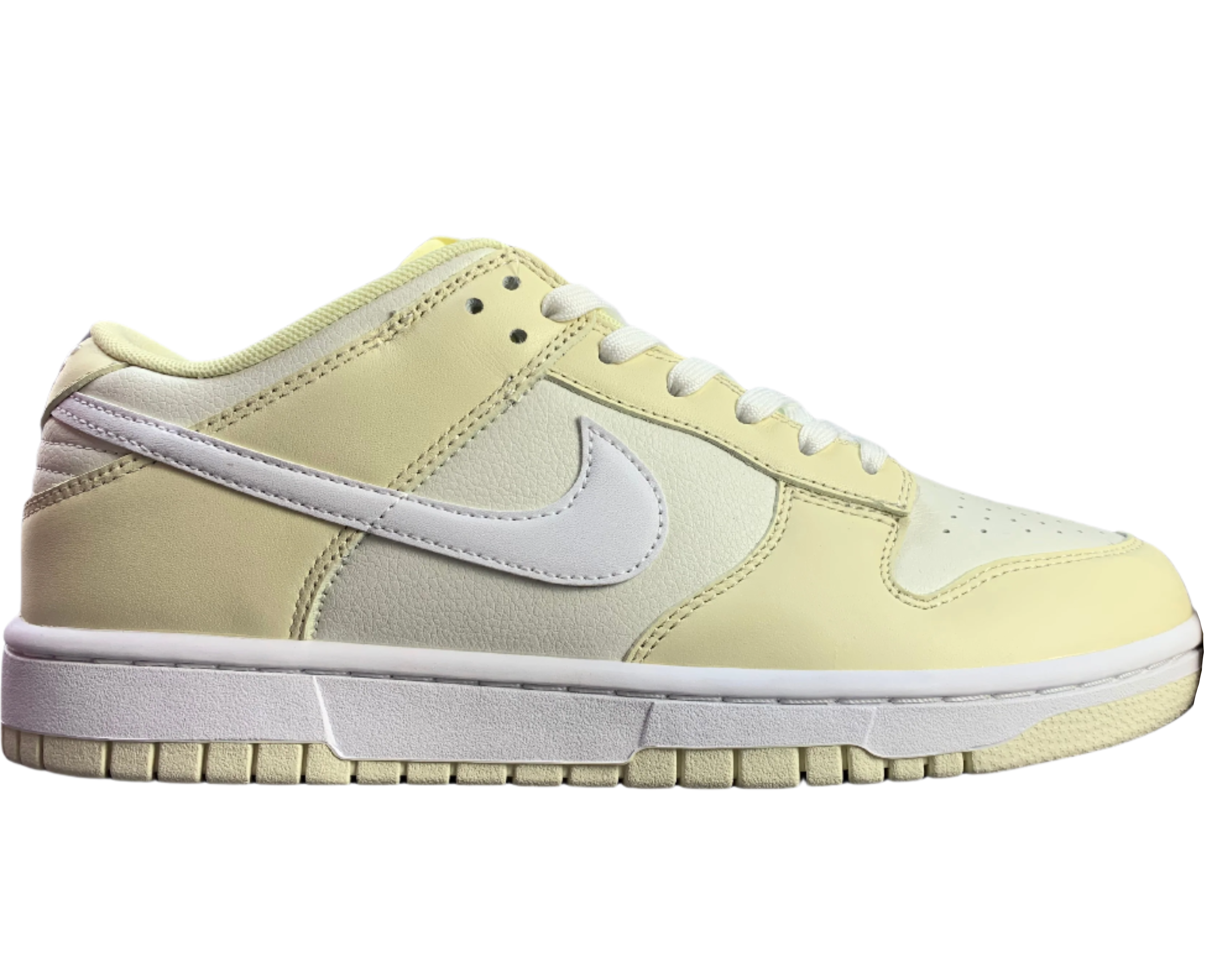 SB Dunk Low - Soft Lemon & White Edition