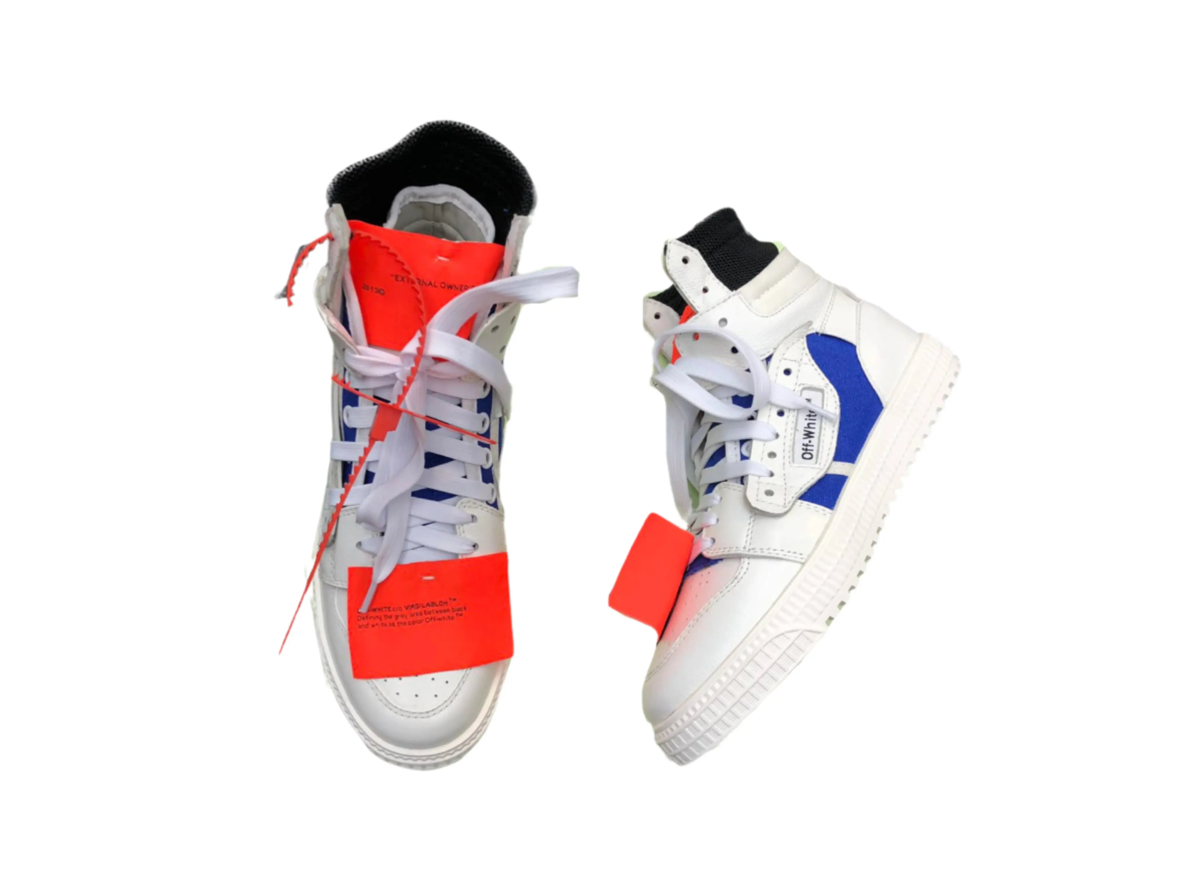 Off-White Off-Court 3.0 High Top - White & Royal Blue Off-White