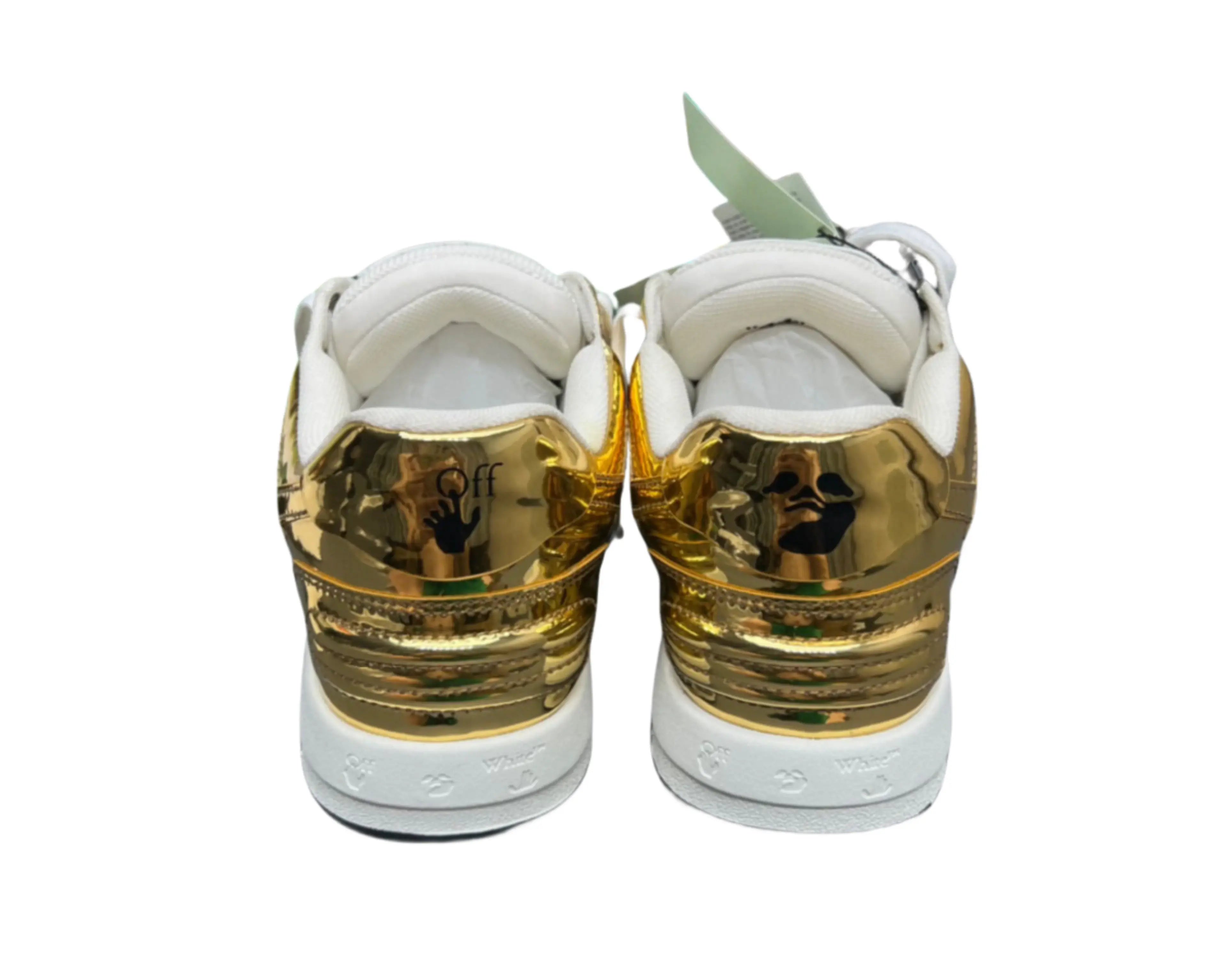 Off-White Out of Office Low Top - White & Gold Metallic Off-White