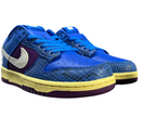 SB Dunk Low x Undefeated - Blue Snakeskin