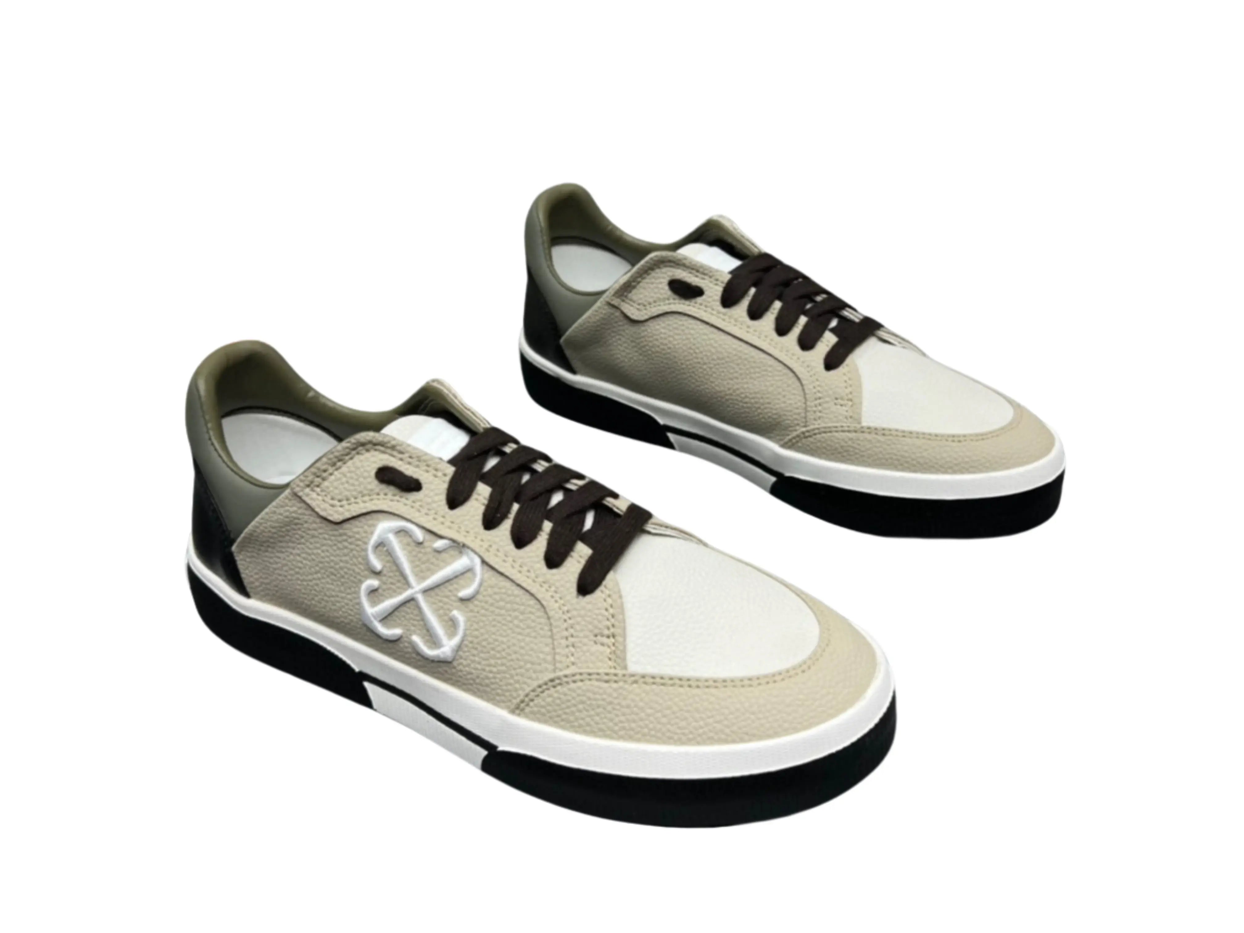 Off-White Low Vulcanized - Beige, Black & Olive Off-White