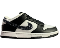 SB Dunk Low Paisley Pack - Black and White