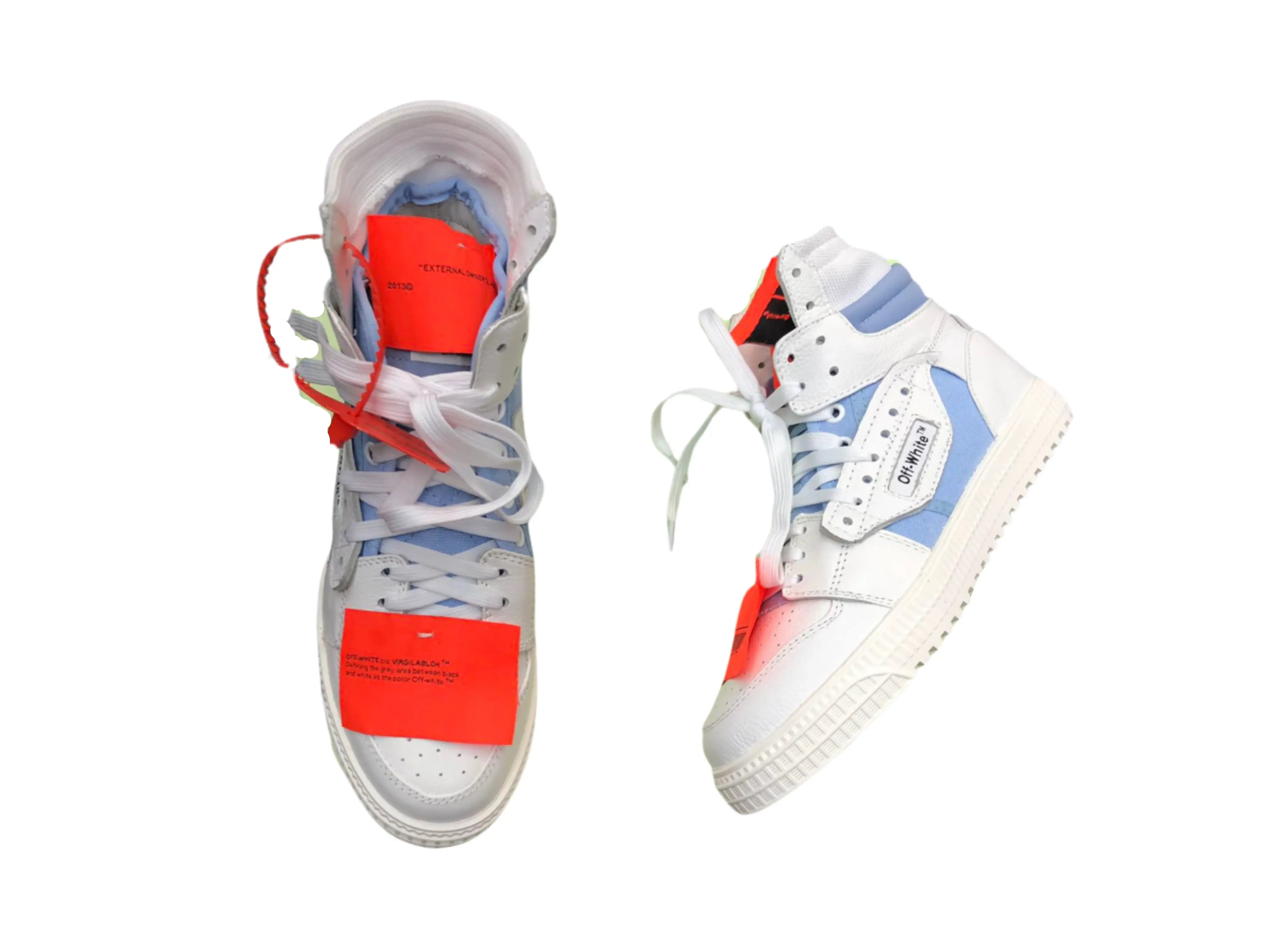 Off-White Off-Court 3.0 High Top - White & Baby Blue Off-White