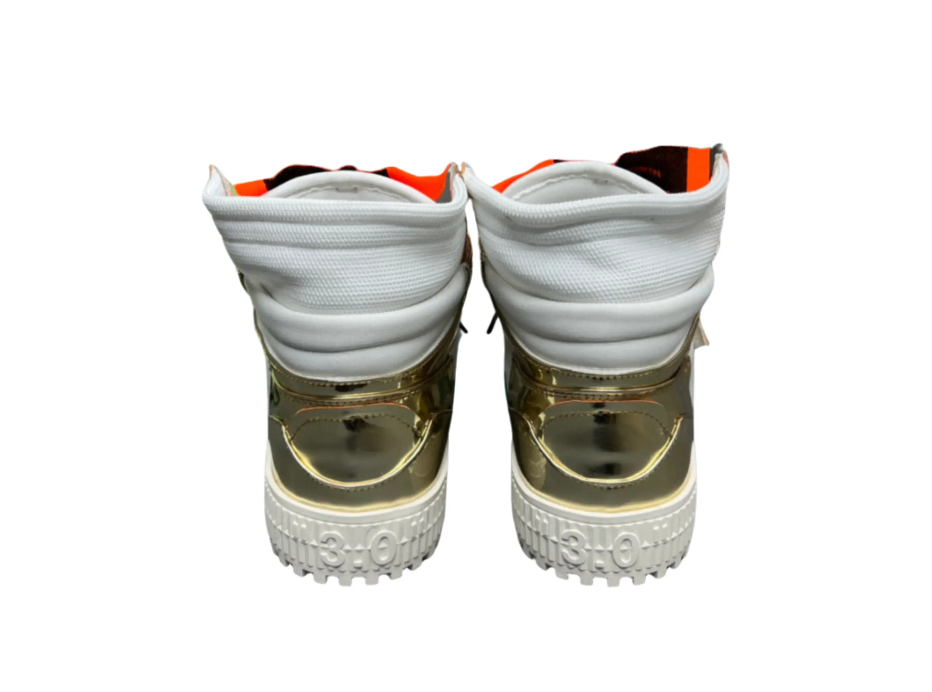 Off-White Off-Court 3.0 High Top - Gold & White Metallic Off-White