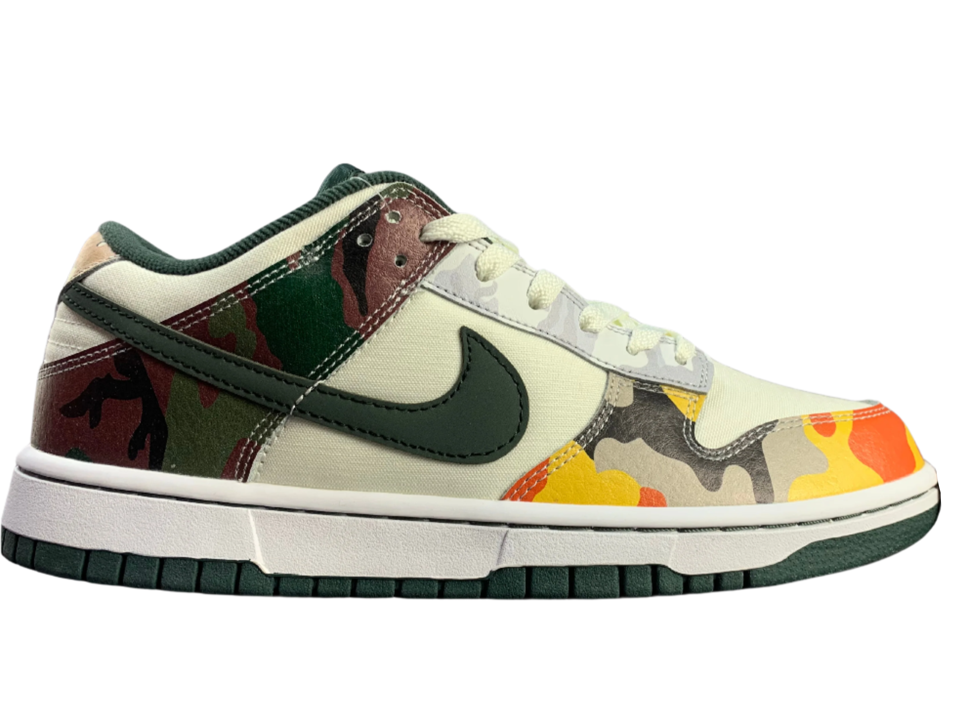 SB Dunk Low - Multicolor Camo Edition