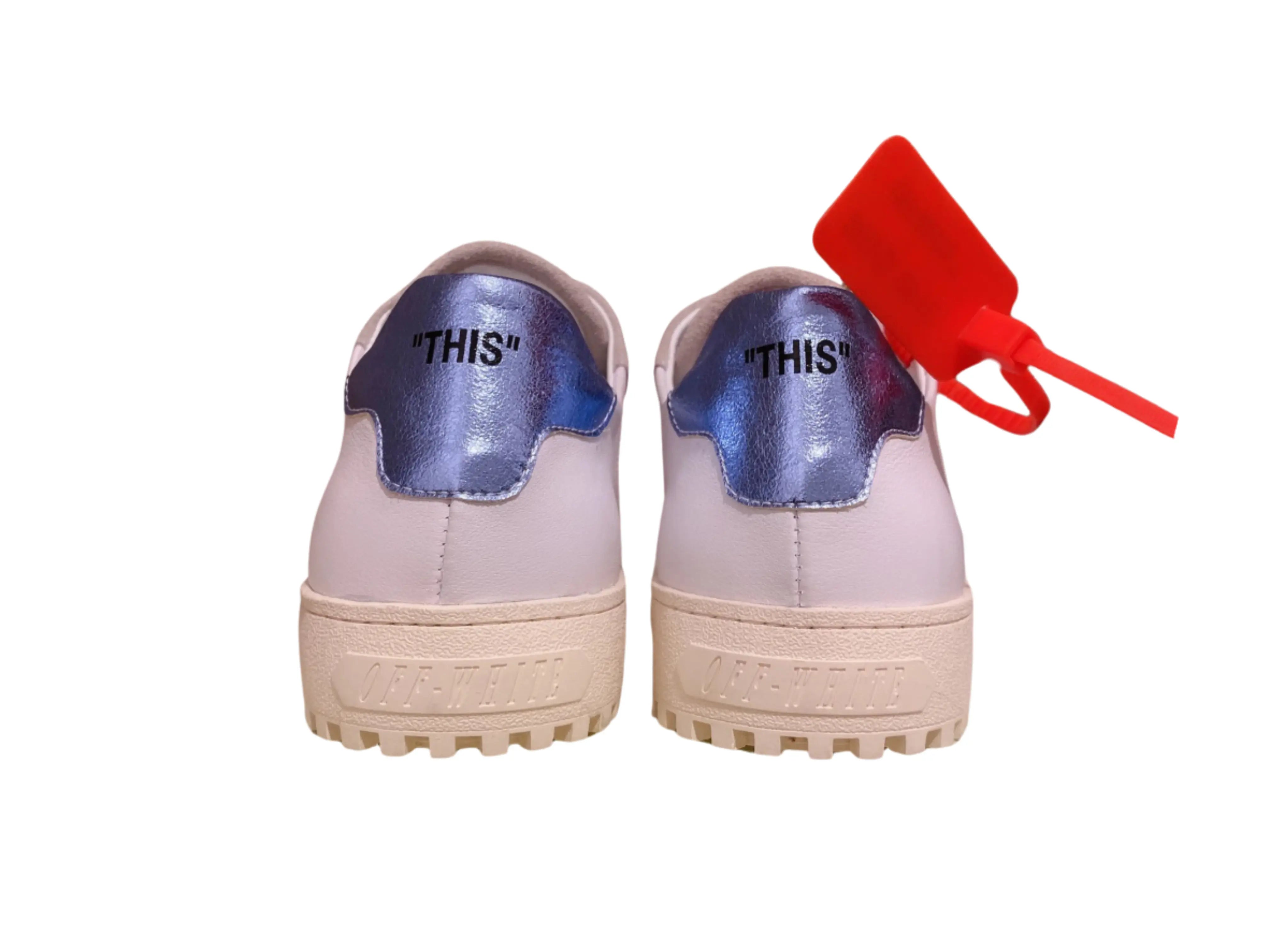 Off-White Vulcanized Low Top - White & Blue Off-White