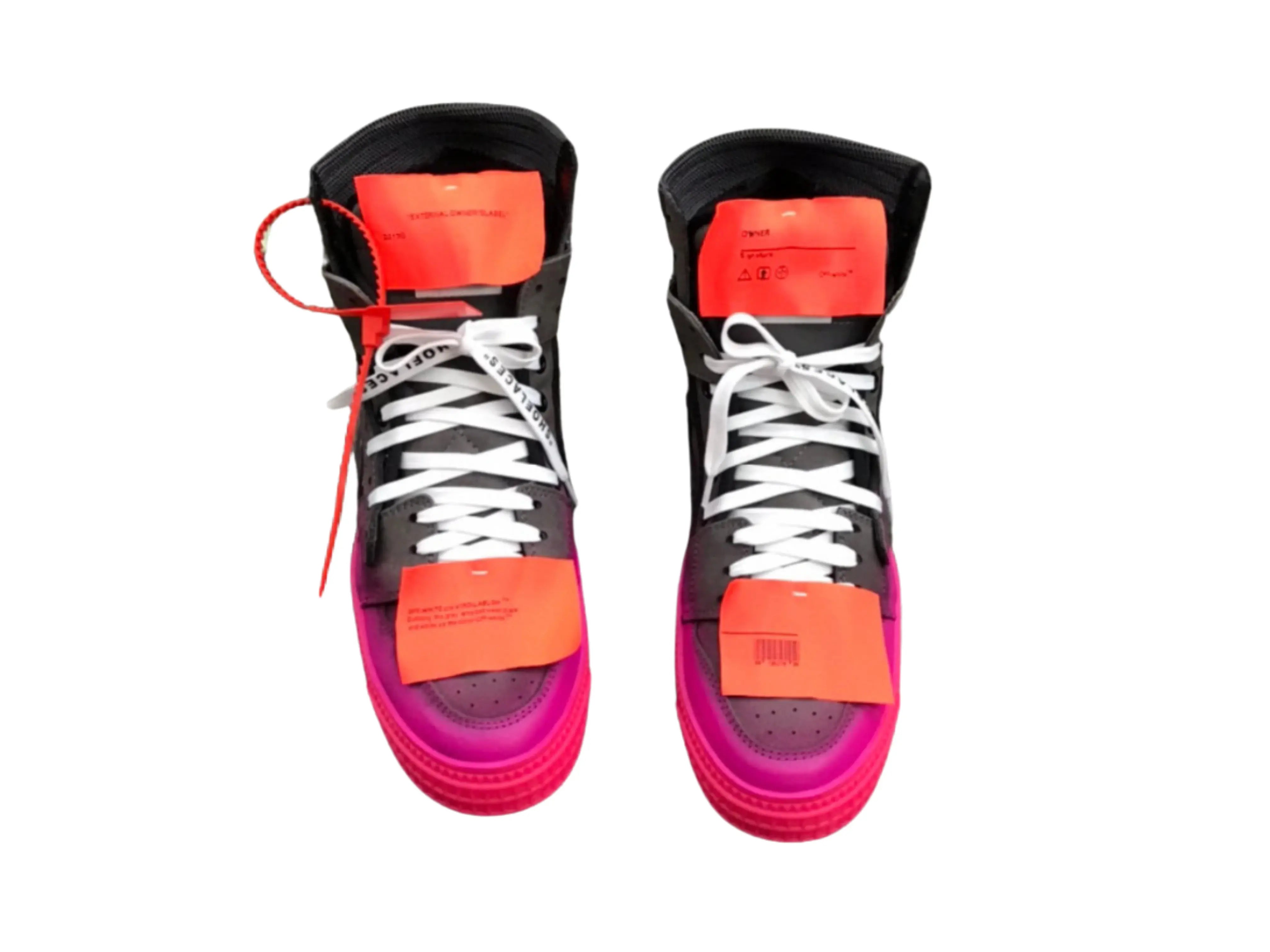 Off-White Off-Court 3.0 High Top - Black & Hot Pink Gradient Off-White