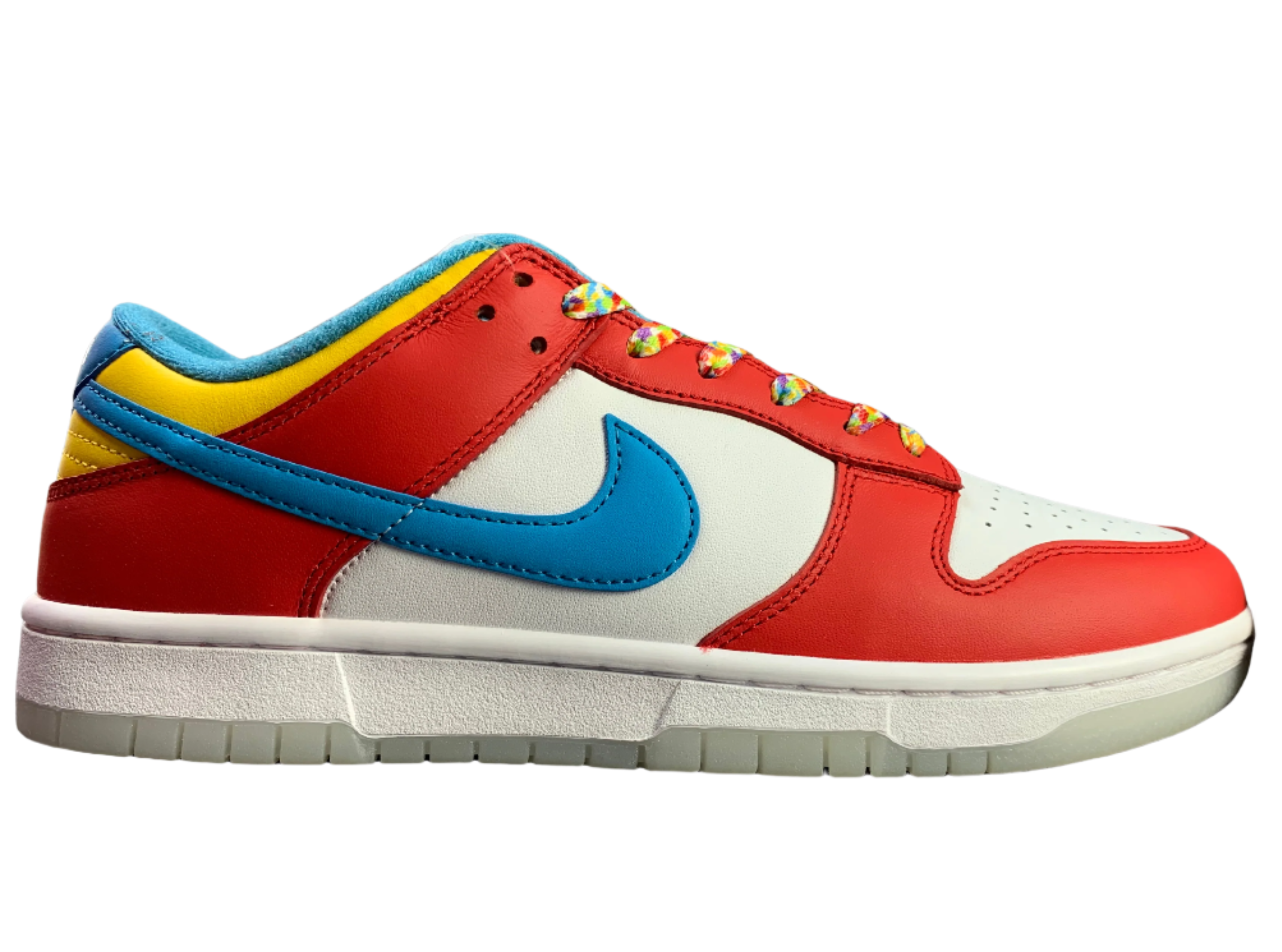 SB Dunk Low Primary Color Pop - Red, Blue, Yellow & White