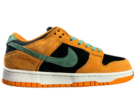 SB Dunk Low - Orange Suede & Green