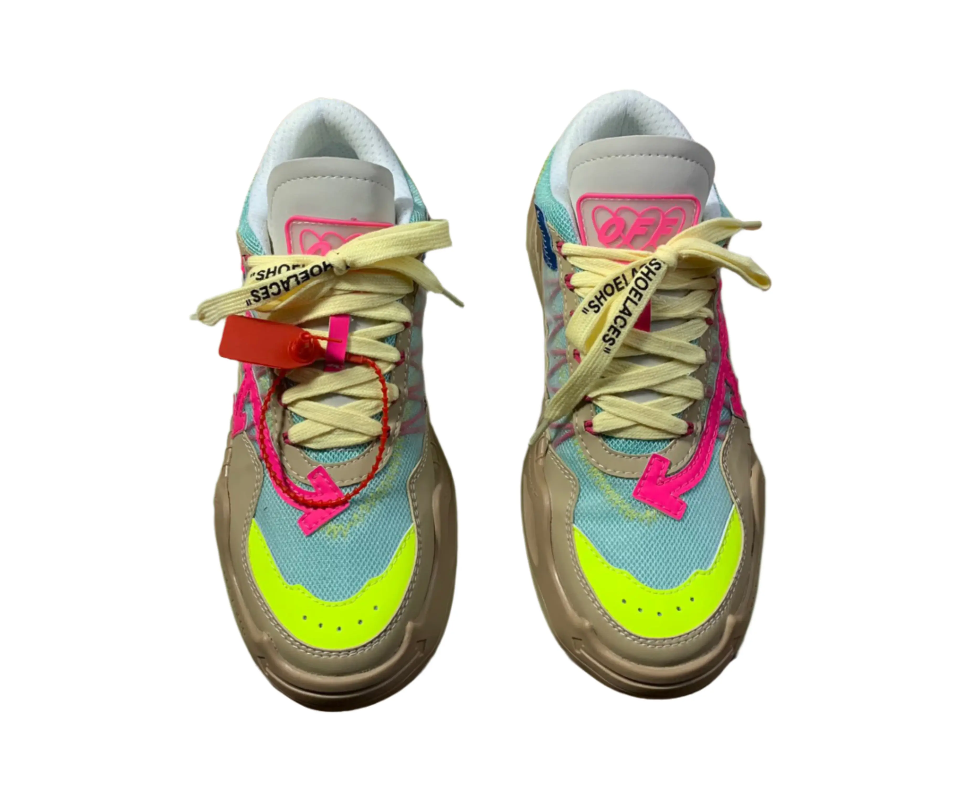 Off-White ODSY-1000 - Neon Yellow & Pink Off-White