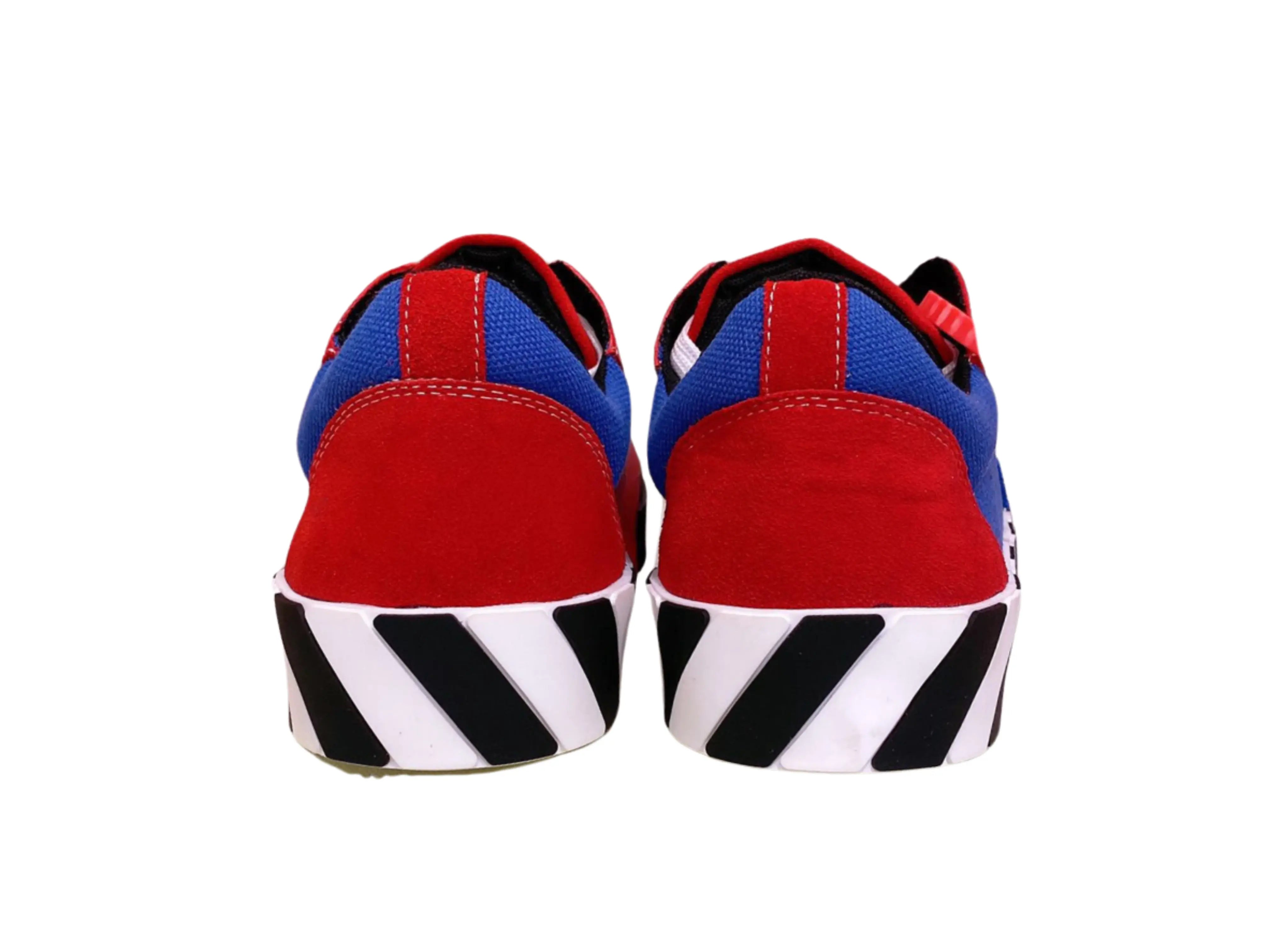 Off-White Vulcanized Low-Top - Red, Blue & Black Off-White