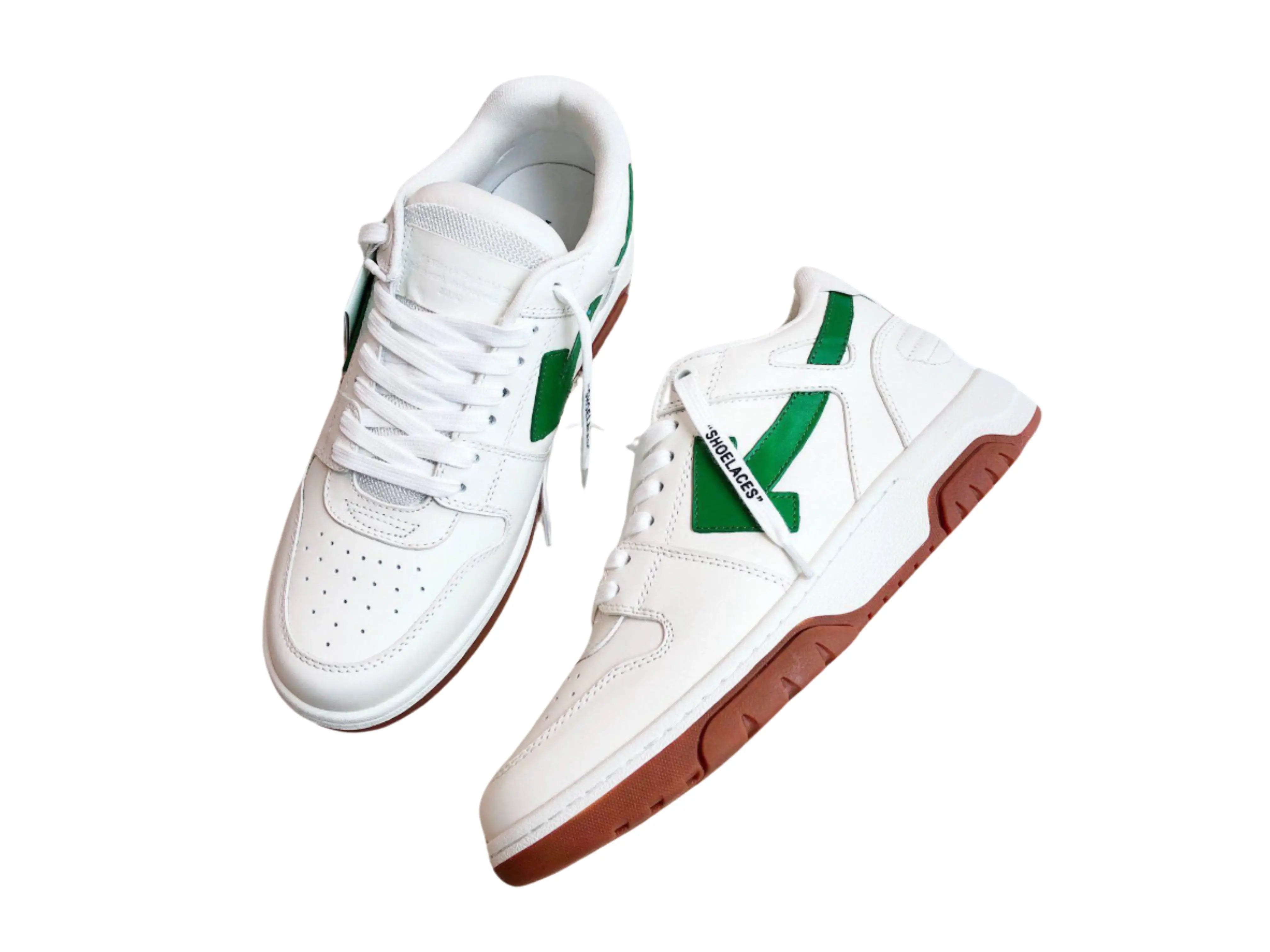 Off-White Out Of Office Low Top - White & Green Off-White