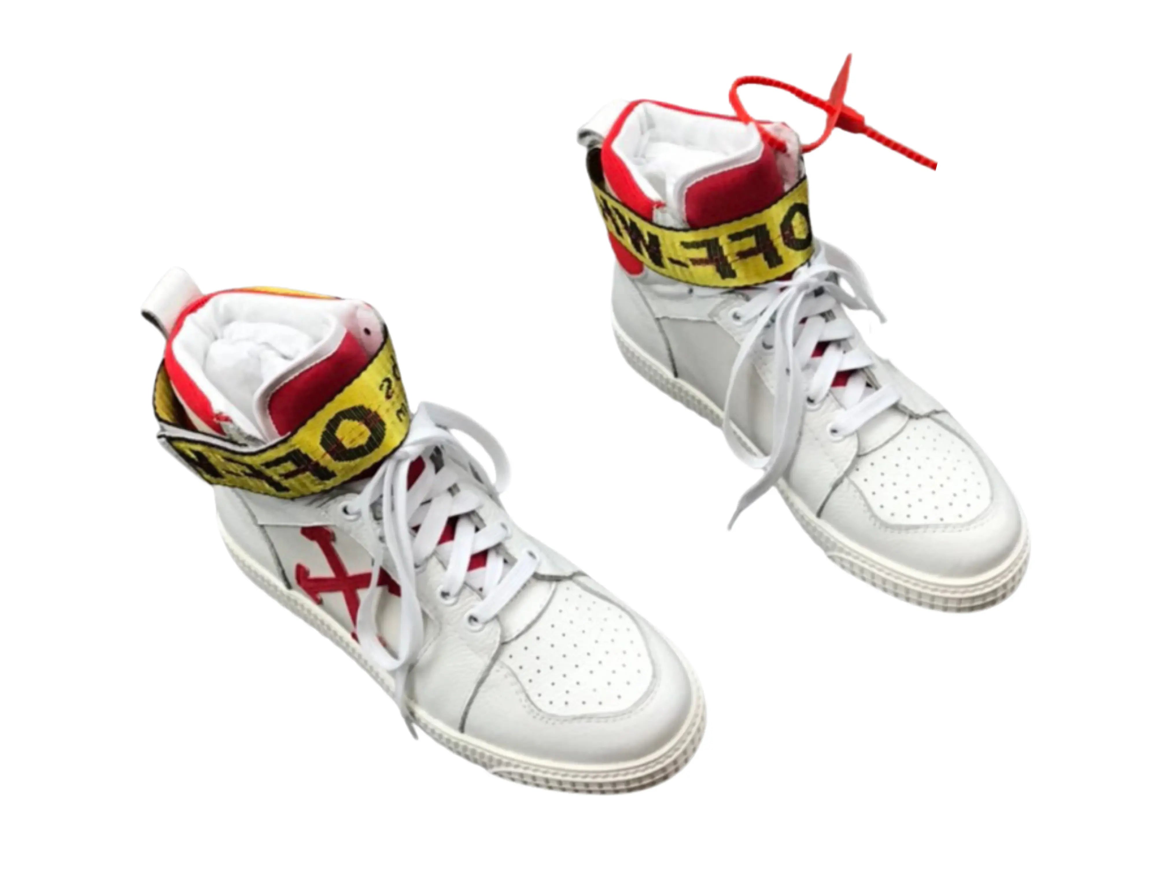 Off-White Off-Court 3.0 High Top - White, Red & Yellow Off-White