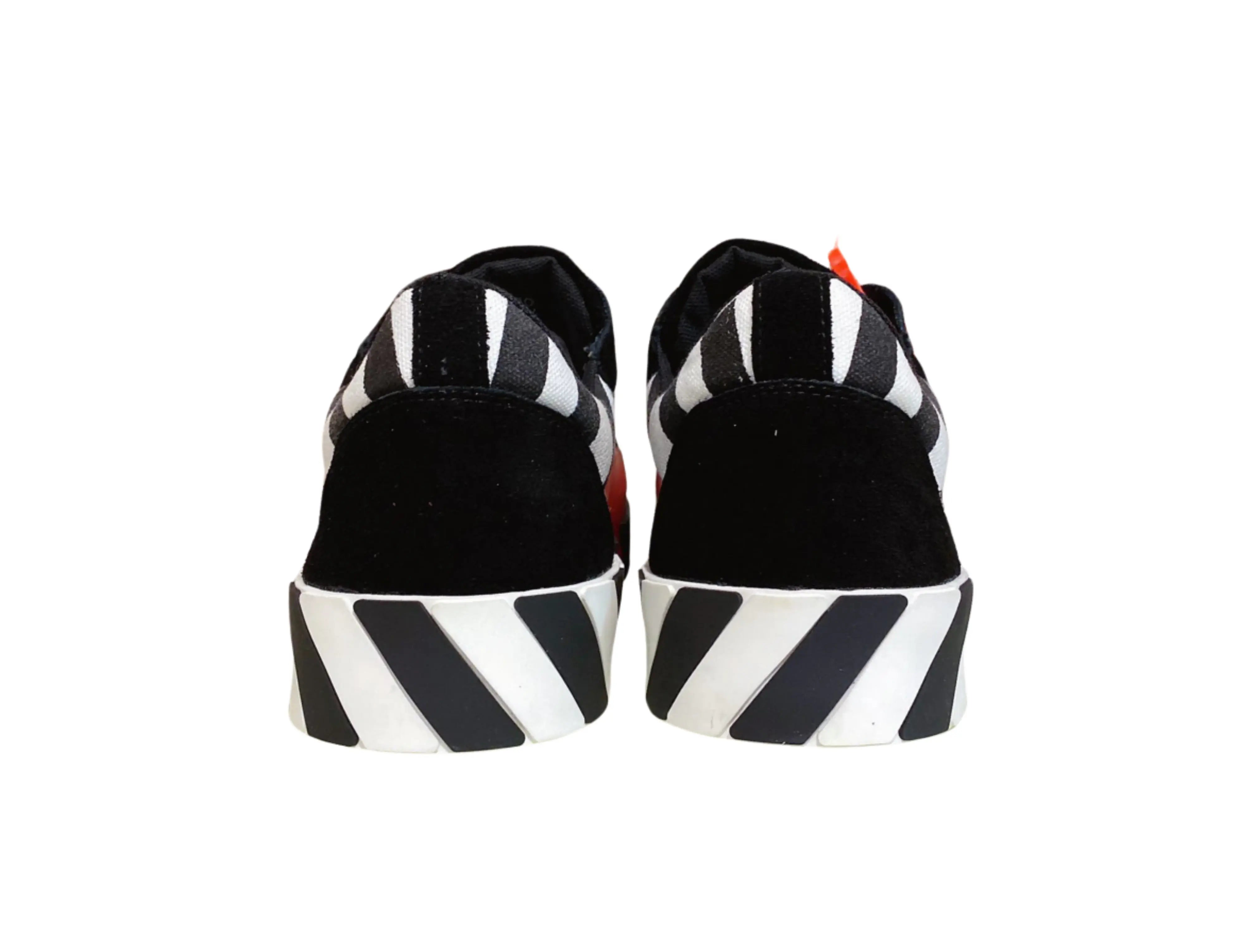 Off-White Vulcanized Low Top - Black & White Stripe - B-Shop