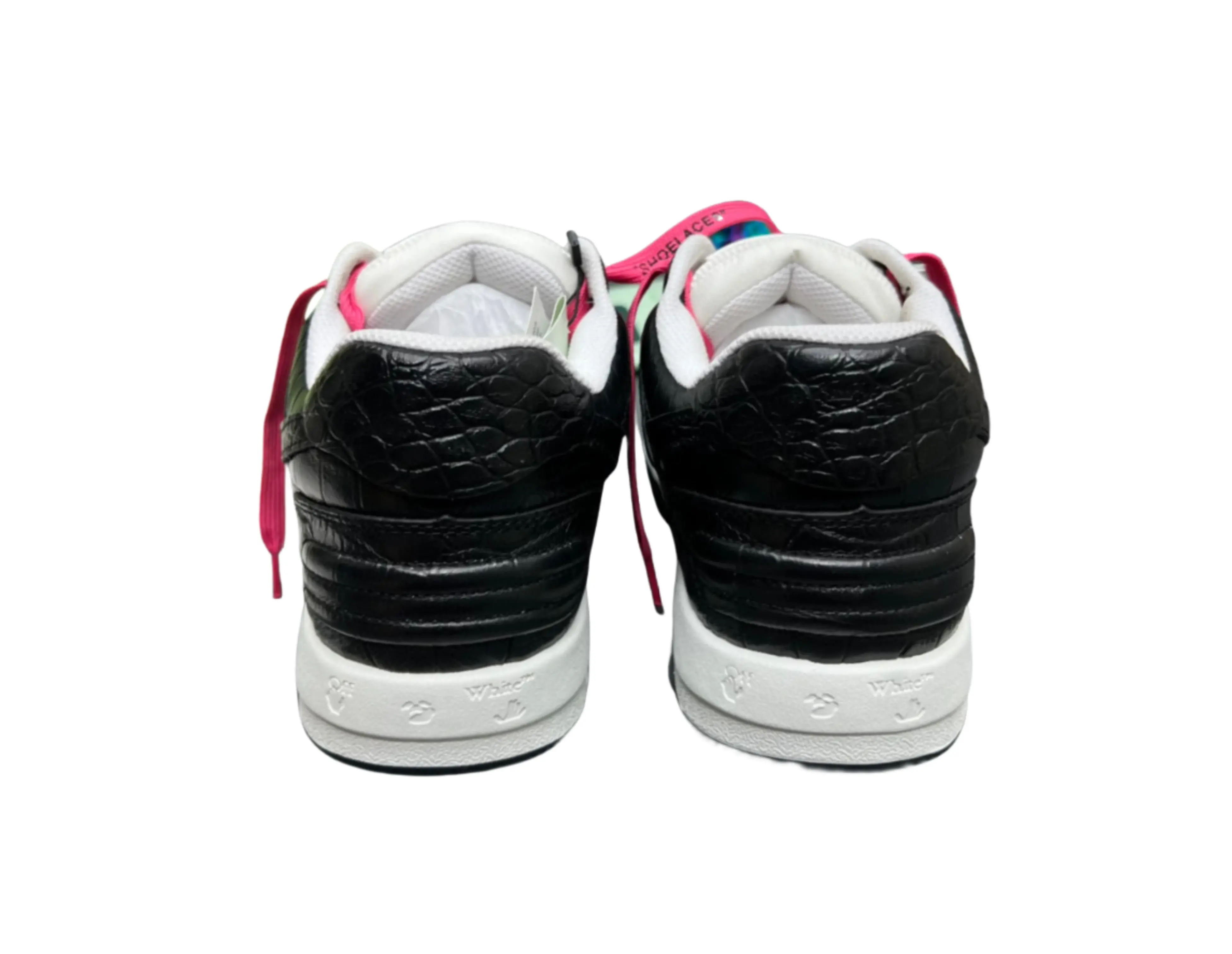 Off-White Out of Office Low Top - Croco Black & White Off-White