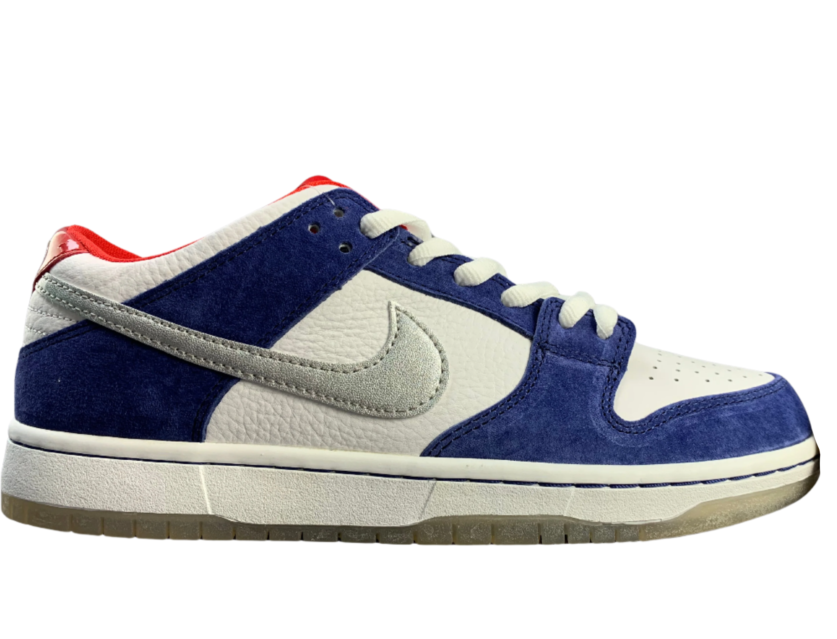 SB Dunk Low - Blue, White & Red Edition