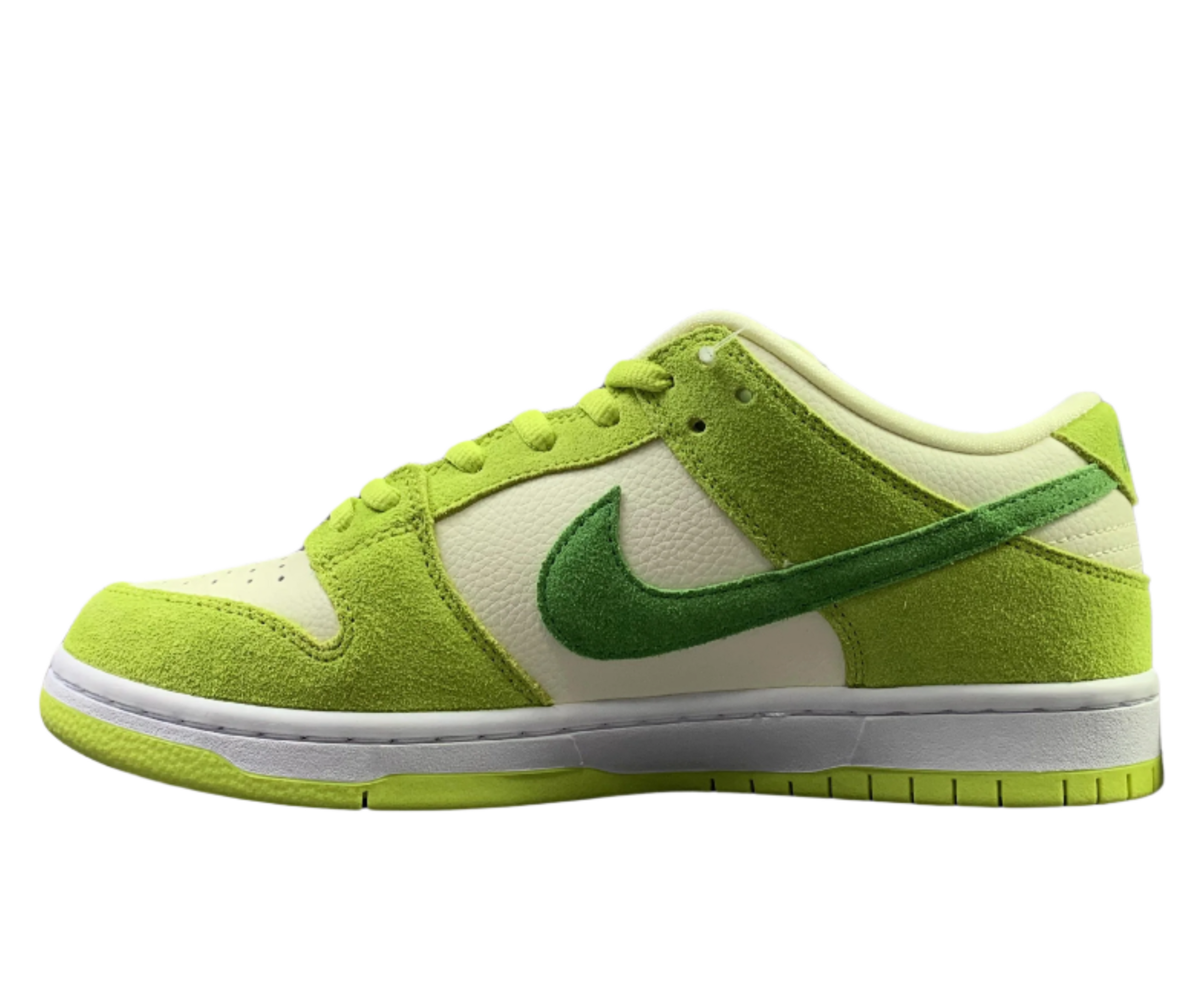 SB Dunk Low - Lime Green Suede Edition