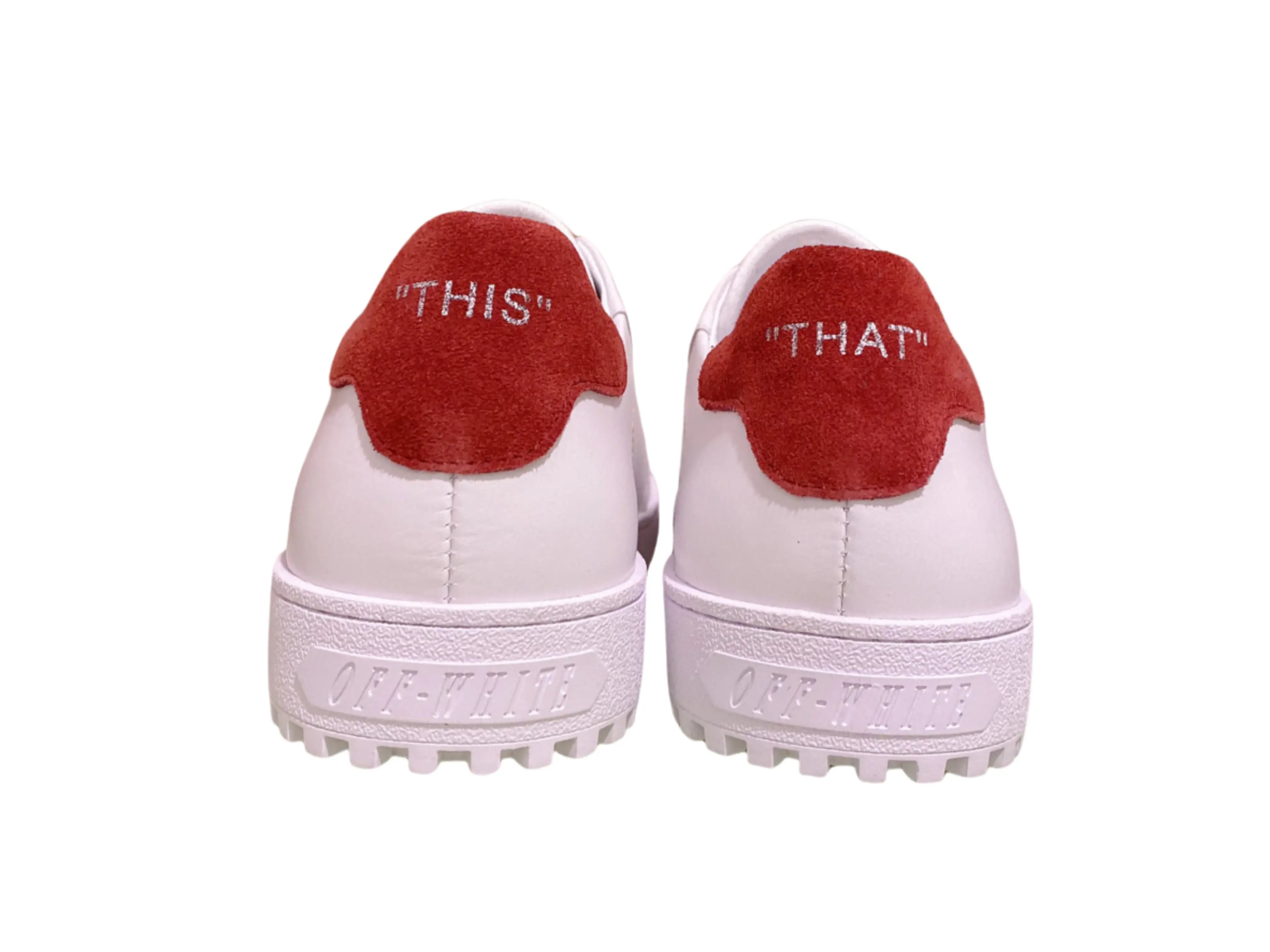 Off-White 2.0 Low Top - White & Burgundy Off-White