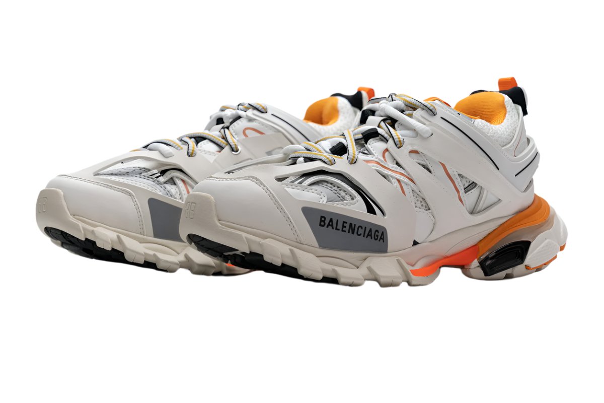 Balenciaga Track White Orange Sneakers