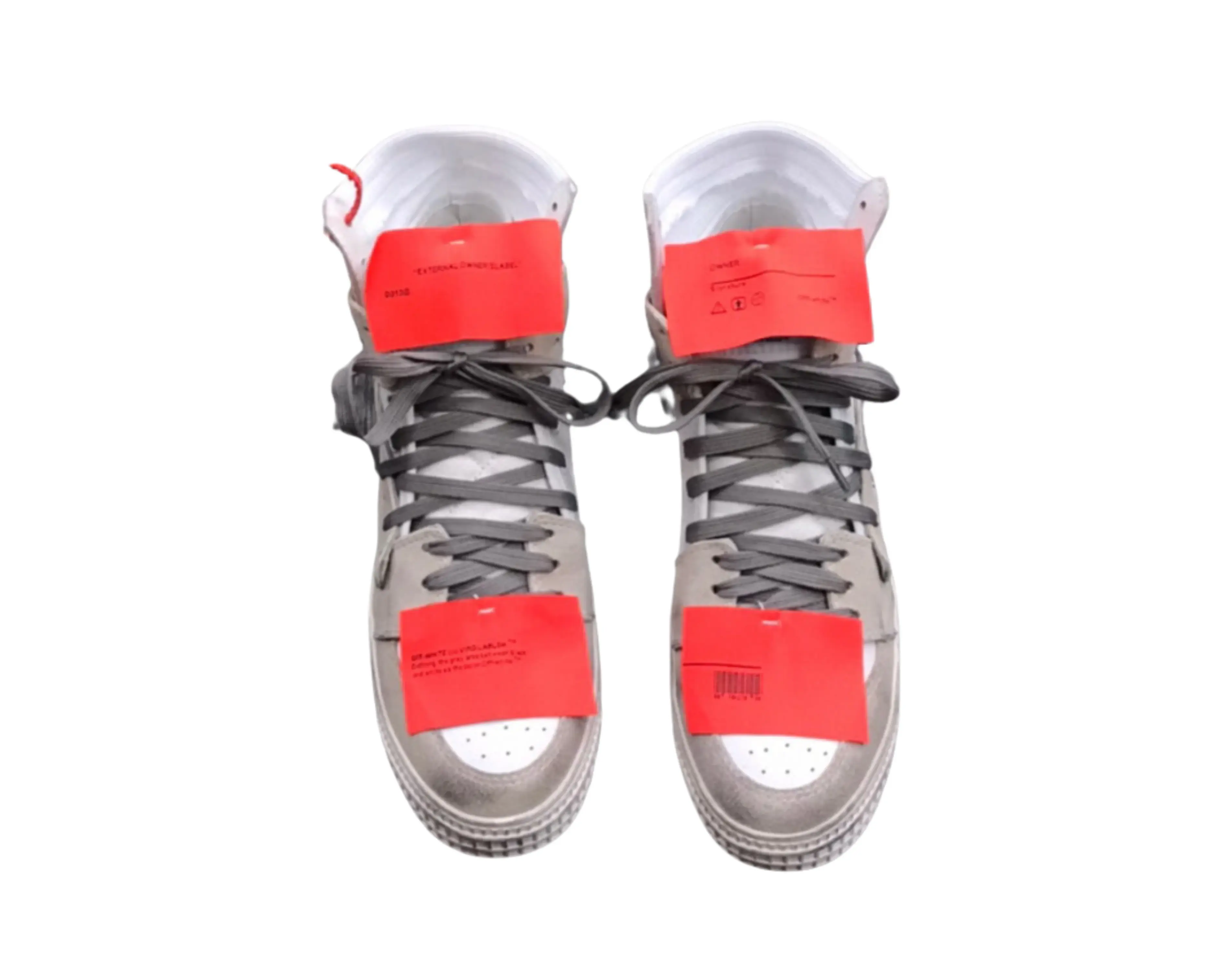 Off-White Off-Court 3.0 High Top - White & Grey Suede Off-White