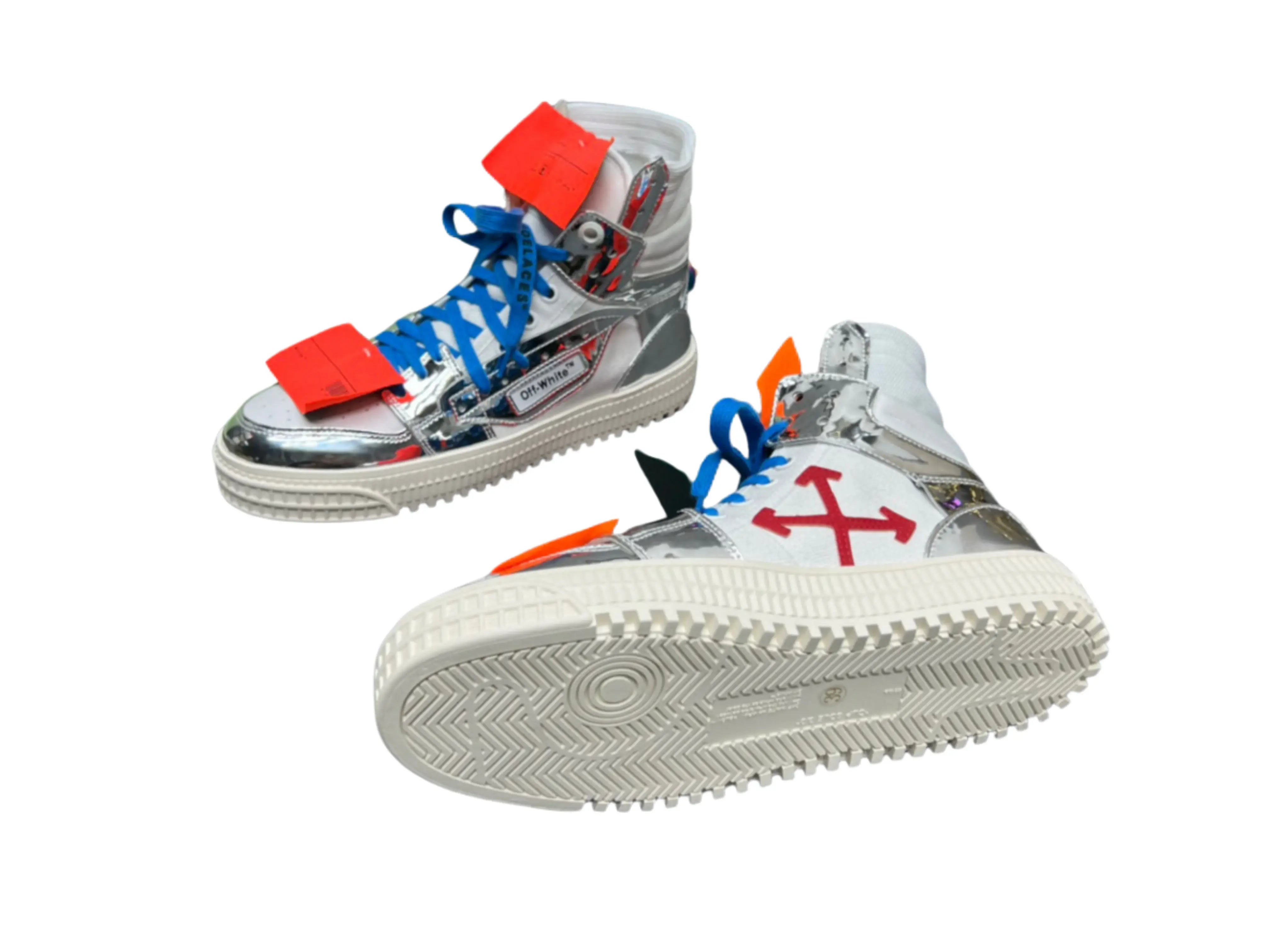Off-White Off-Court 3.0 High Top - Silver & White Metallic Off-White
