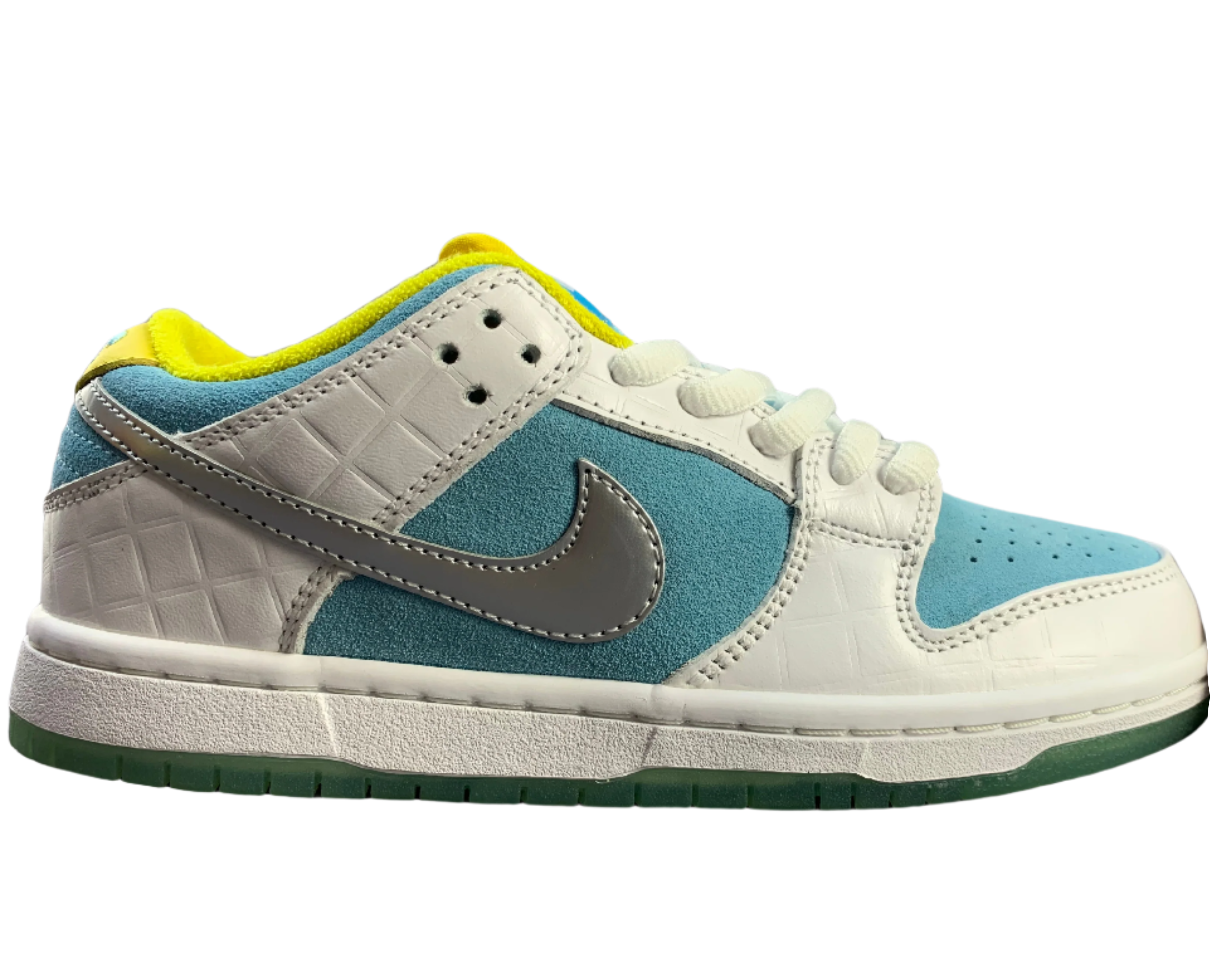 SB Dunk Low - Powder Blue Bliss Blue & Silver