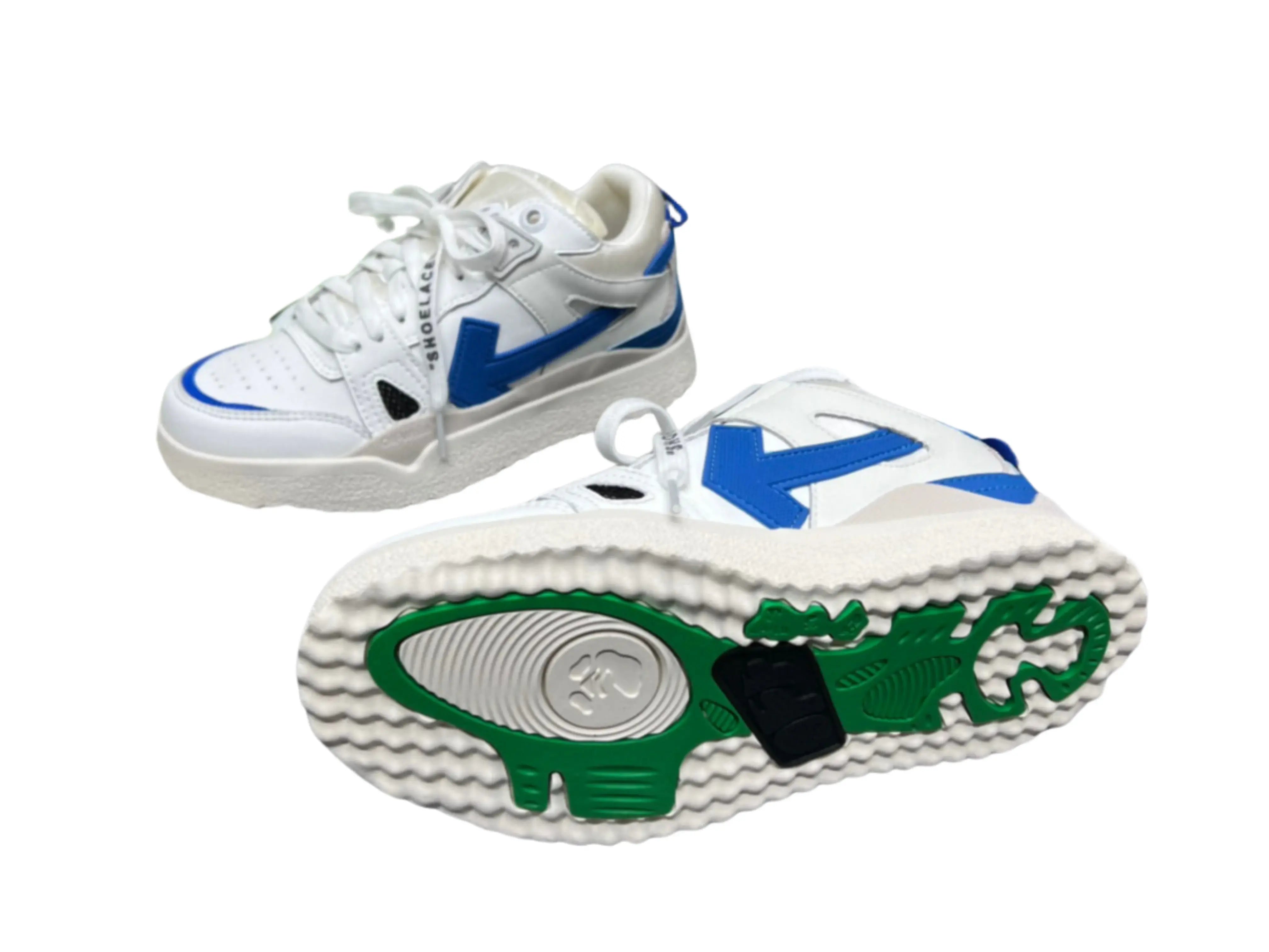 Off-White Mid Top Sponge - White & Blue Off-White