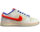 SB Dunk Low - White and Red Plush Swoosh