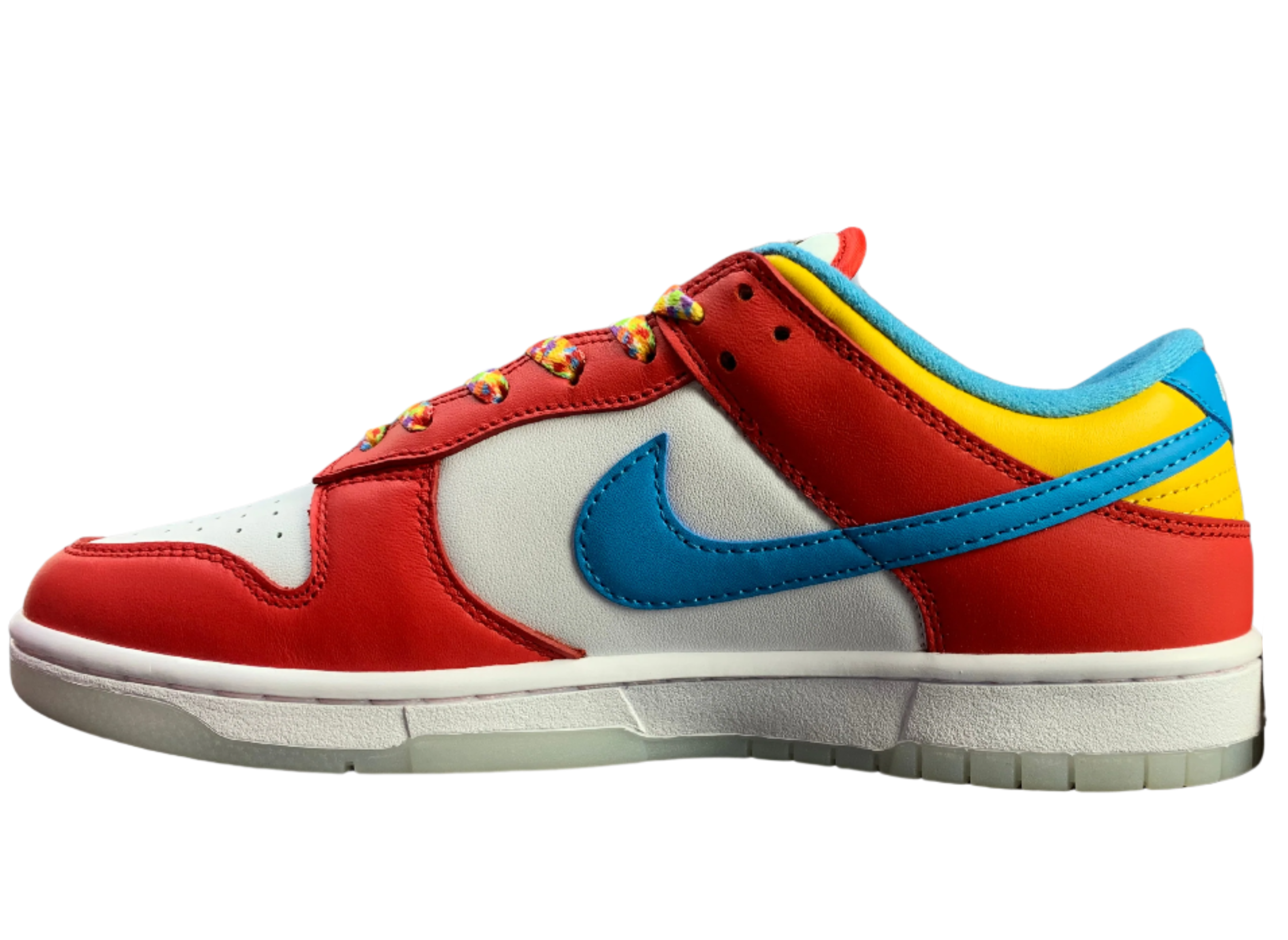 SB Dunk Low Primary Color Pop - Red, Blue, Yellow & White