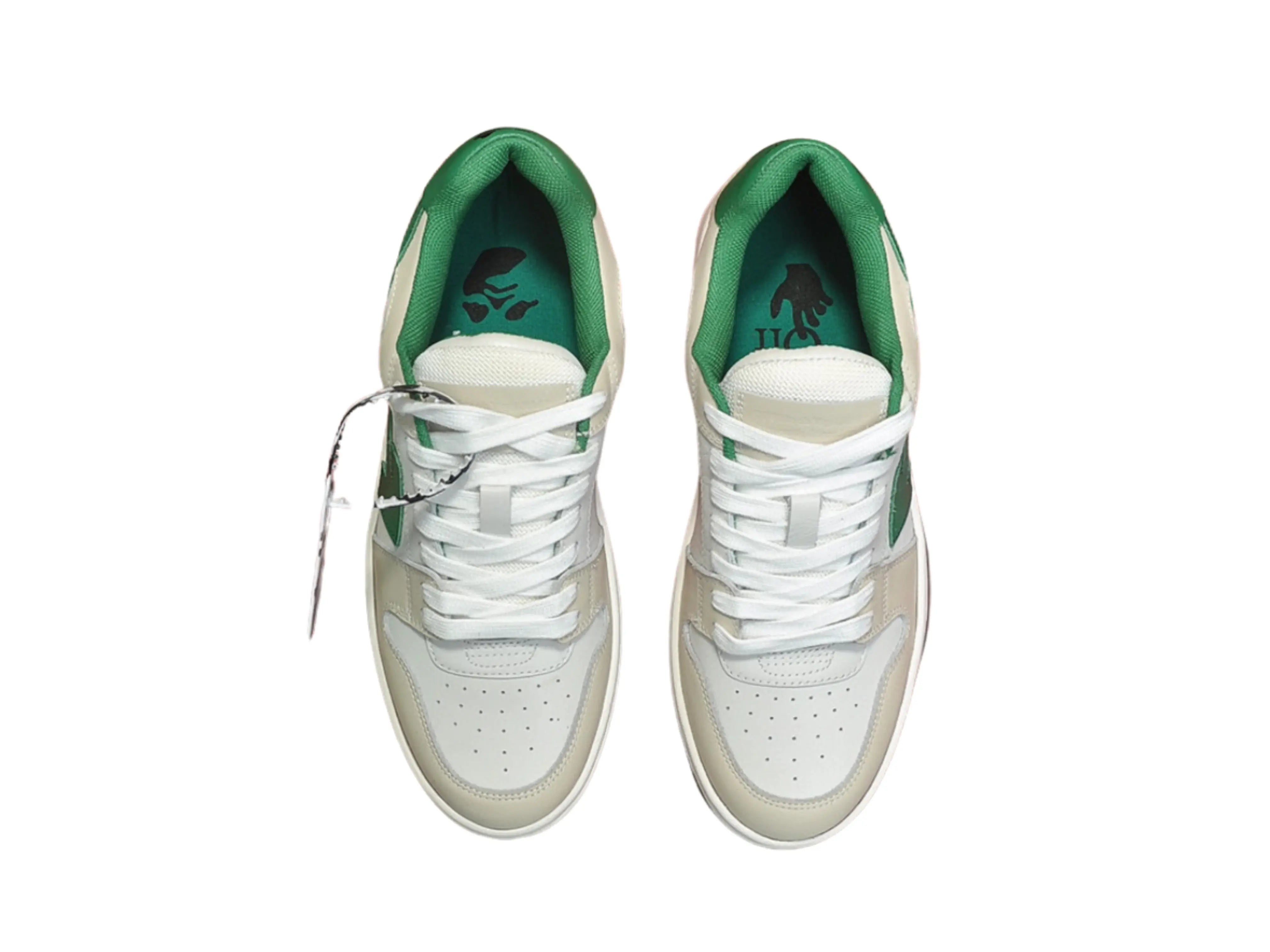 Off-White Out Of Office Low Top - Green & White Off-White