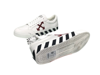 Off-White Low-Top  - White & Burgundy Off-White