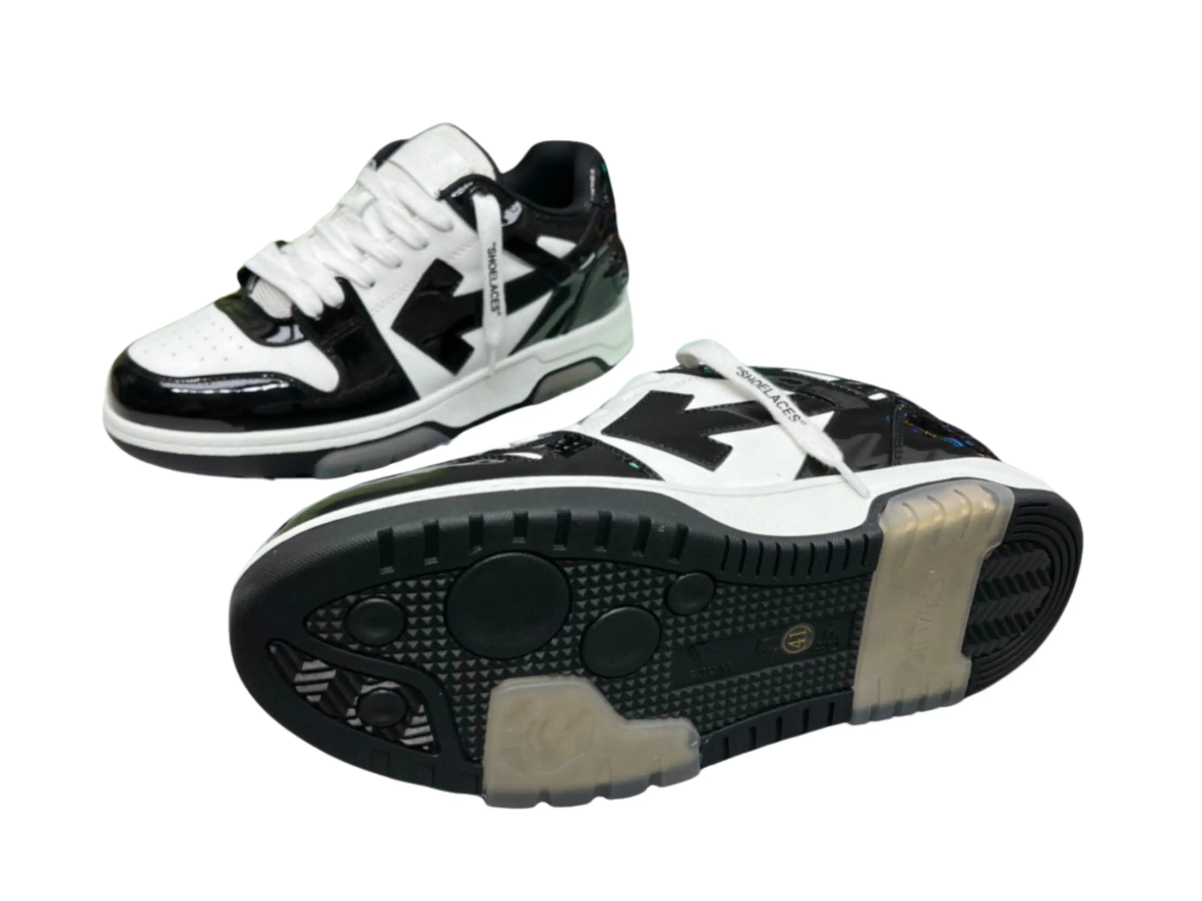 Off-White Out of Office - White & Black Patent Off-White