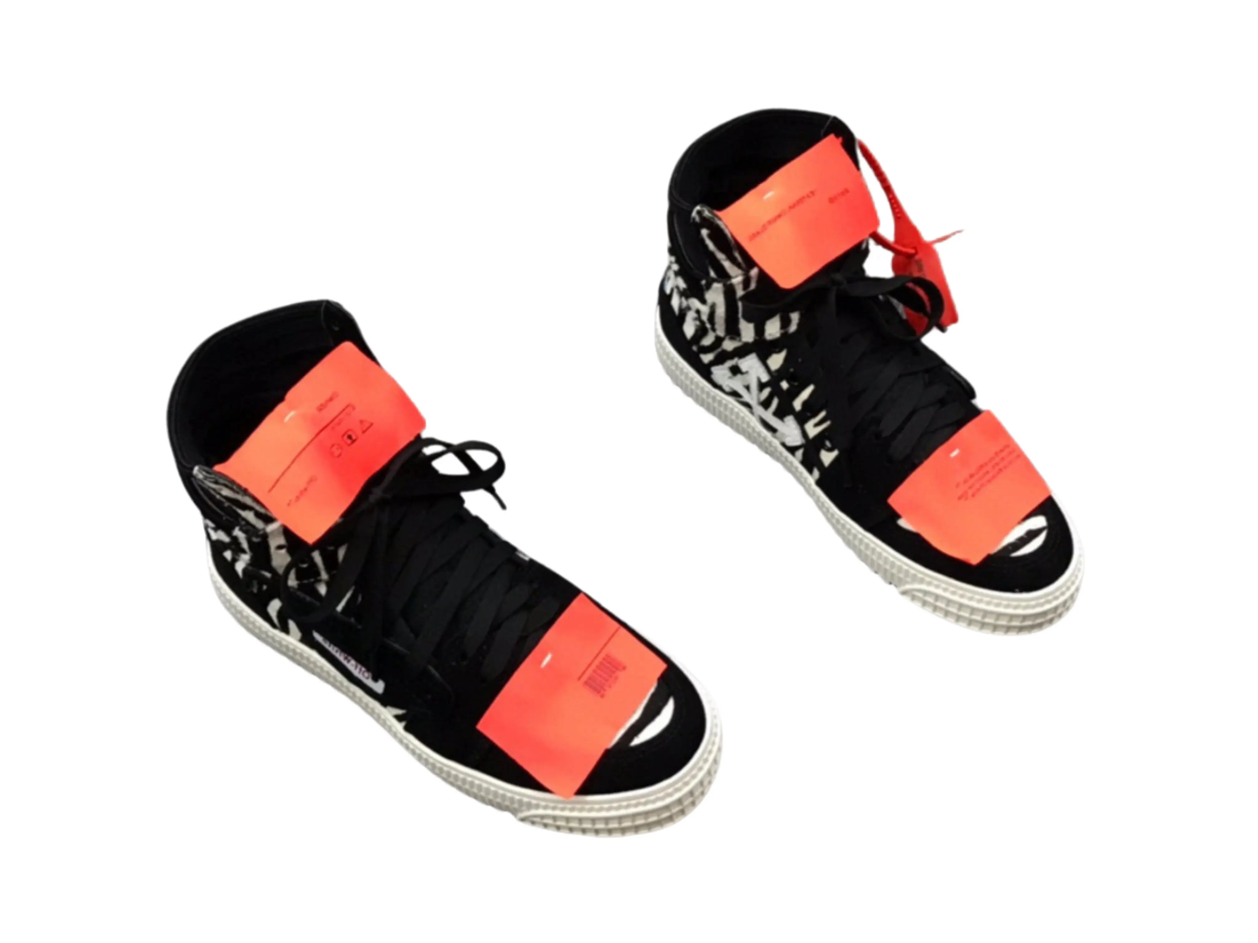 Off-White Off-Court 3.0 High Top - Black & Zebra Print Off-White