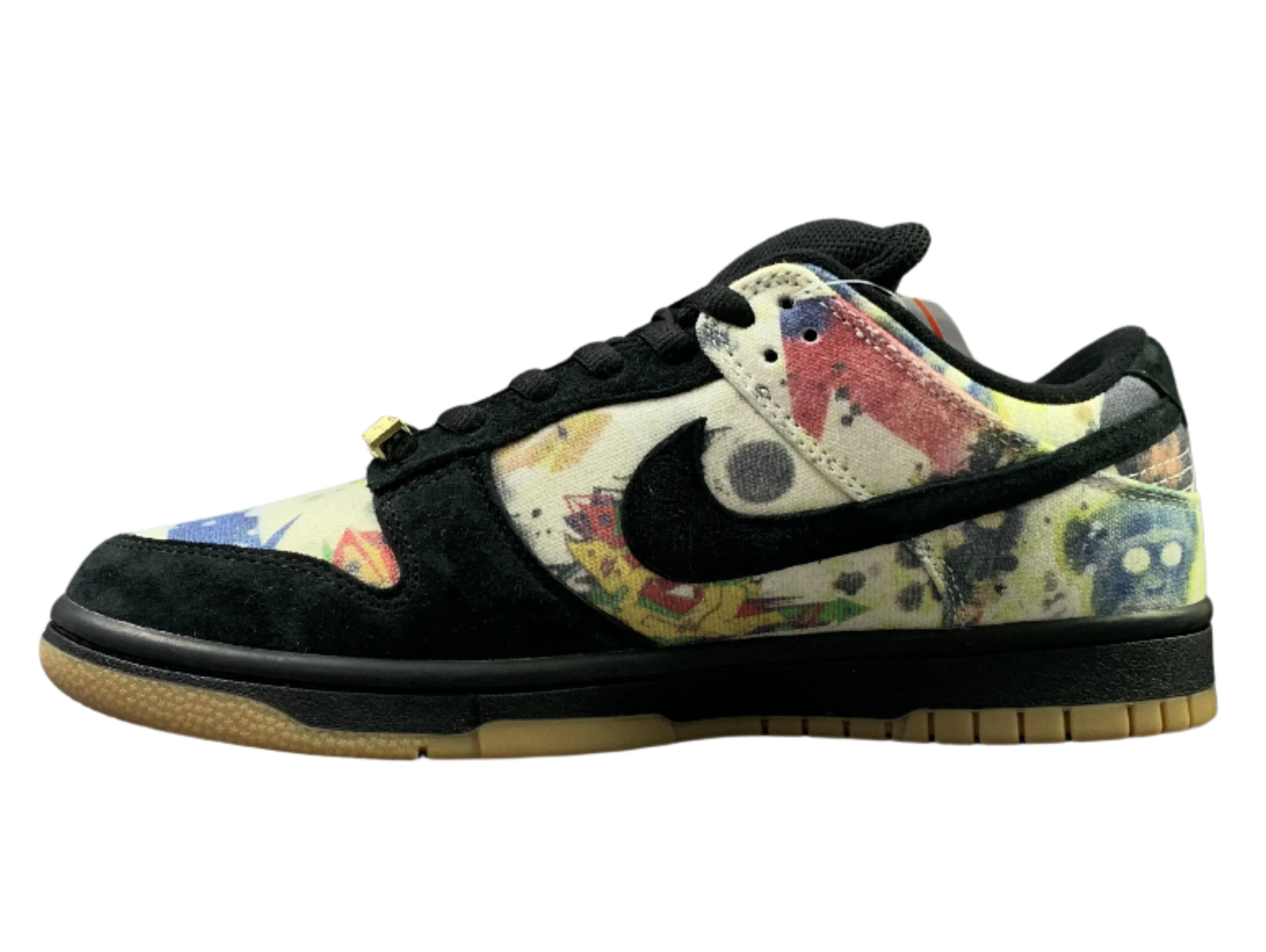 SB Dunk Low - Artistic Black & Multicolor Canvas