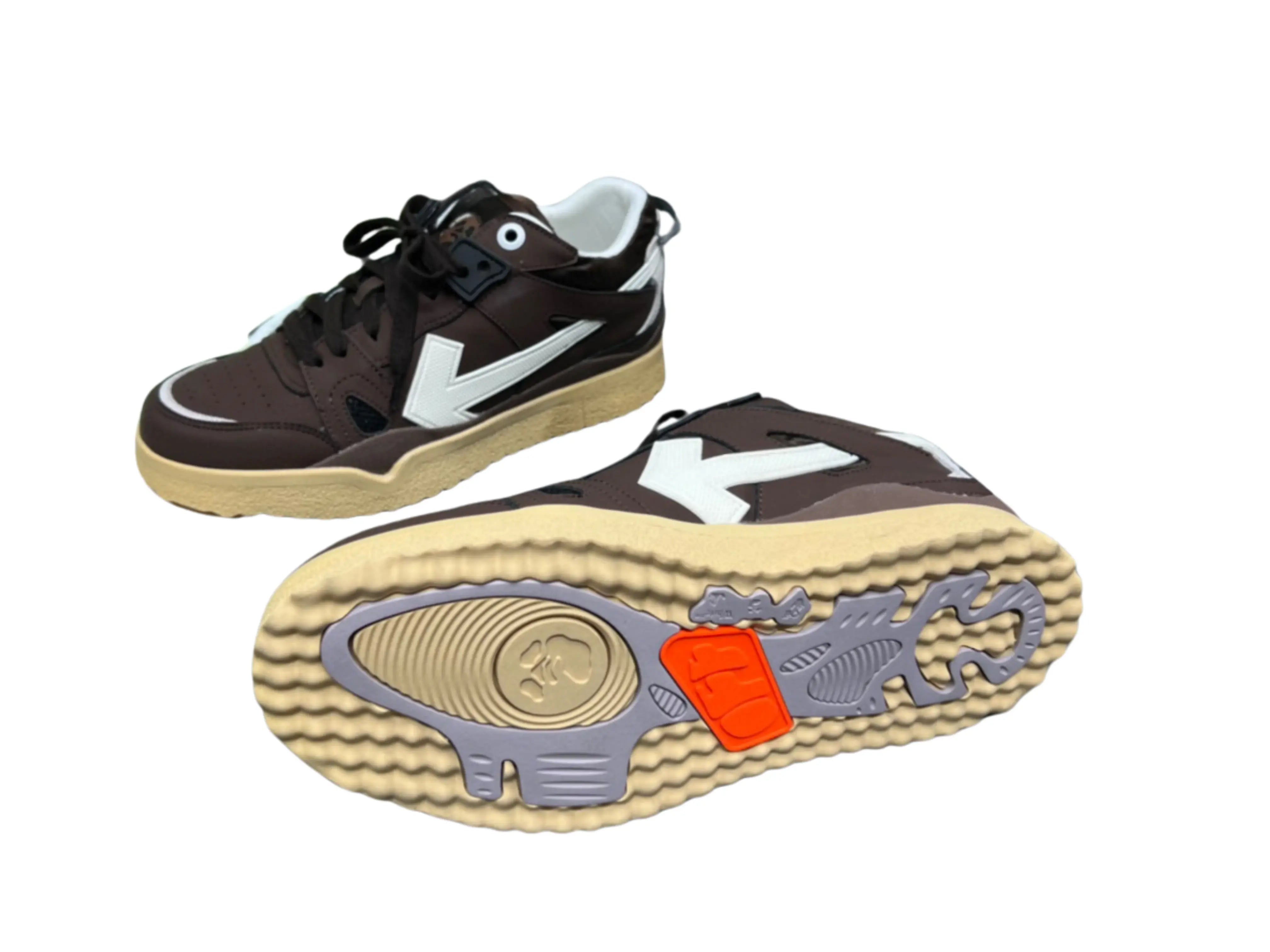 Off-White Mid Top Sponge - White & Brown Off-White
