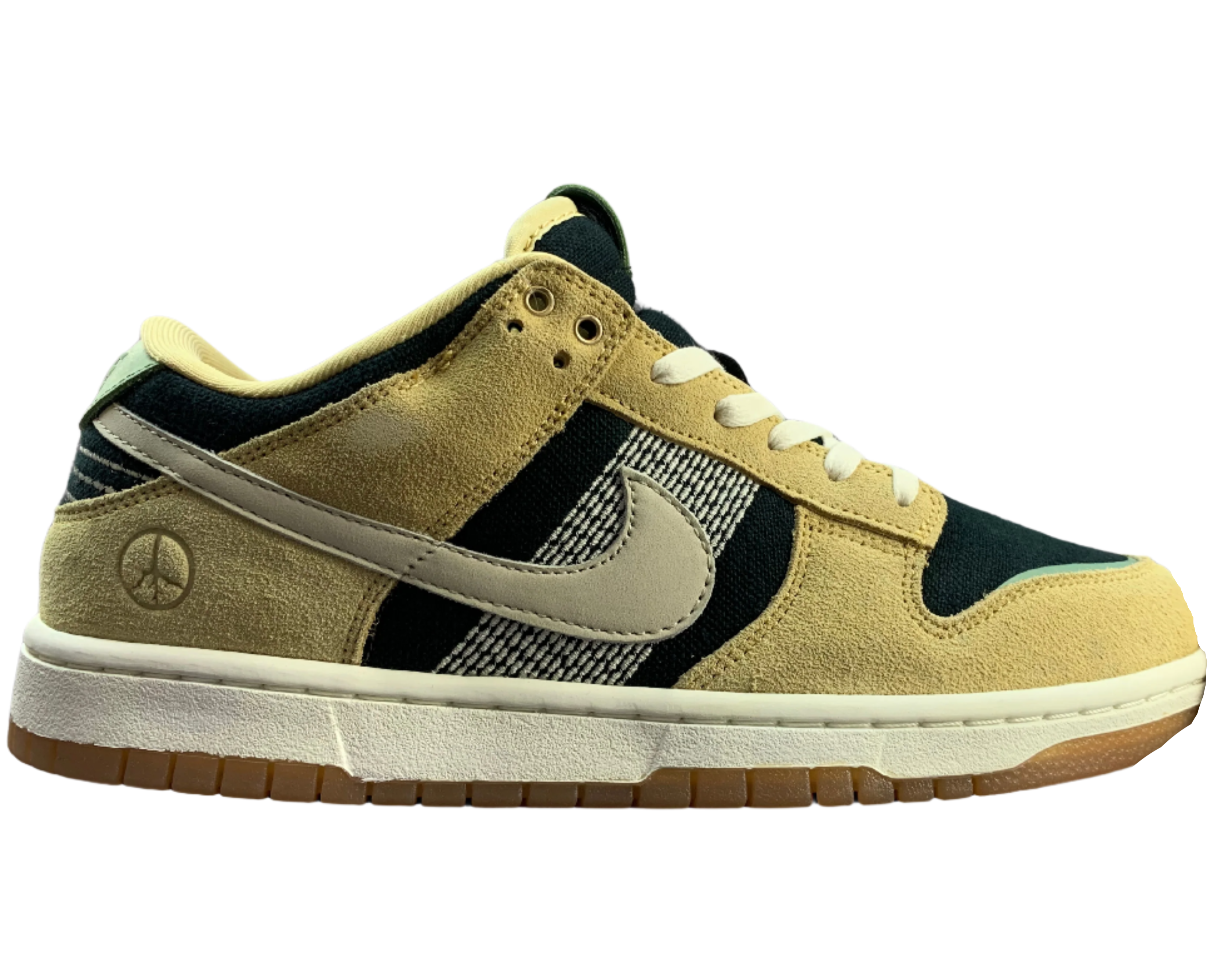 SB Dunk Low Peace Pack - Beige, Dark Green & Gum Sole